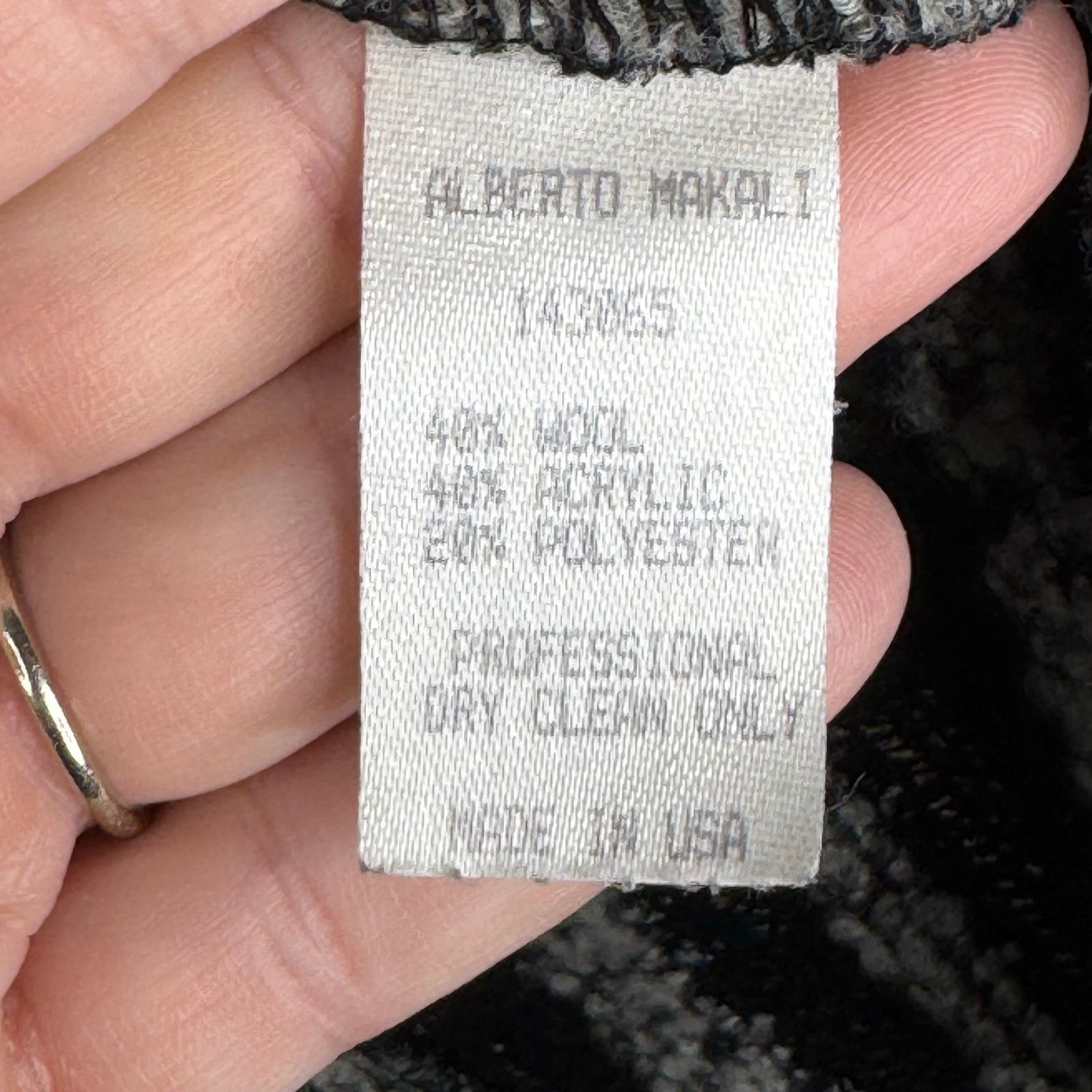 Other Alberto Makali Wool Blend Open Cardigan Stiped Knit Metallic Size M / US 6-8 / IT 42-44 - 4 Thumbnail