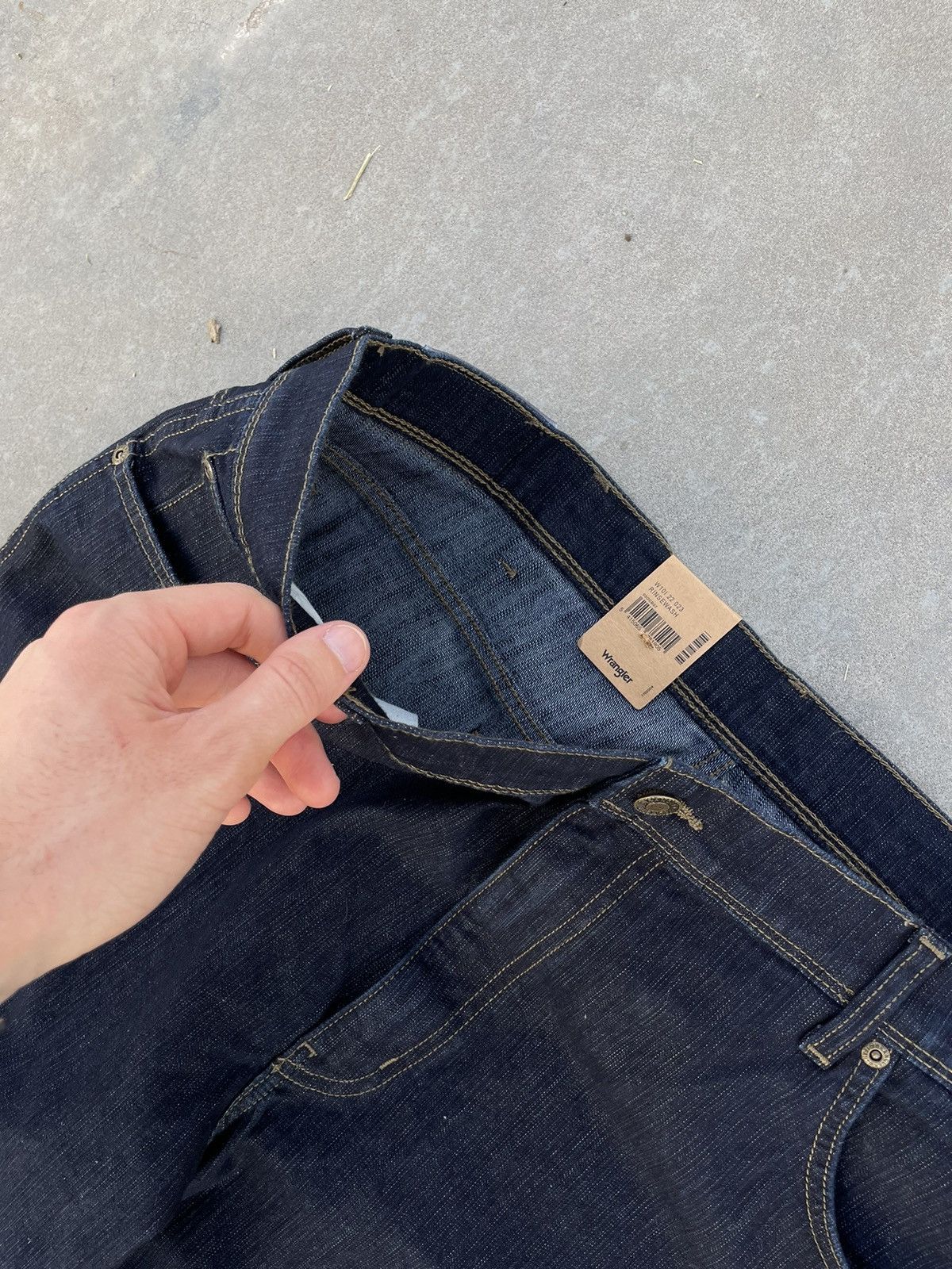 Vintage Wrangler Jeans Wash Durable Y2k Baggy Denim Jeans Size US 38 / EU 54 - 5 Thumbnail