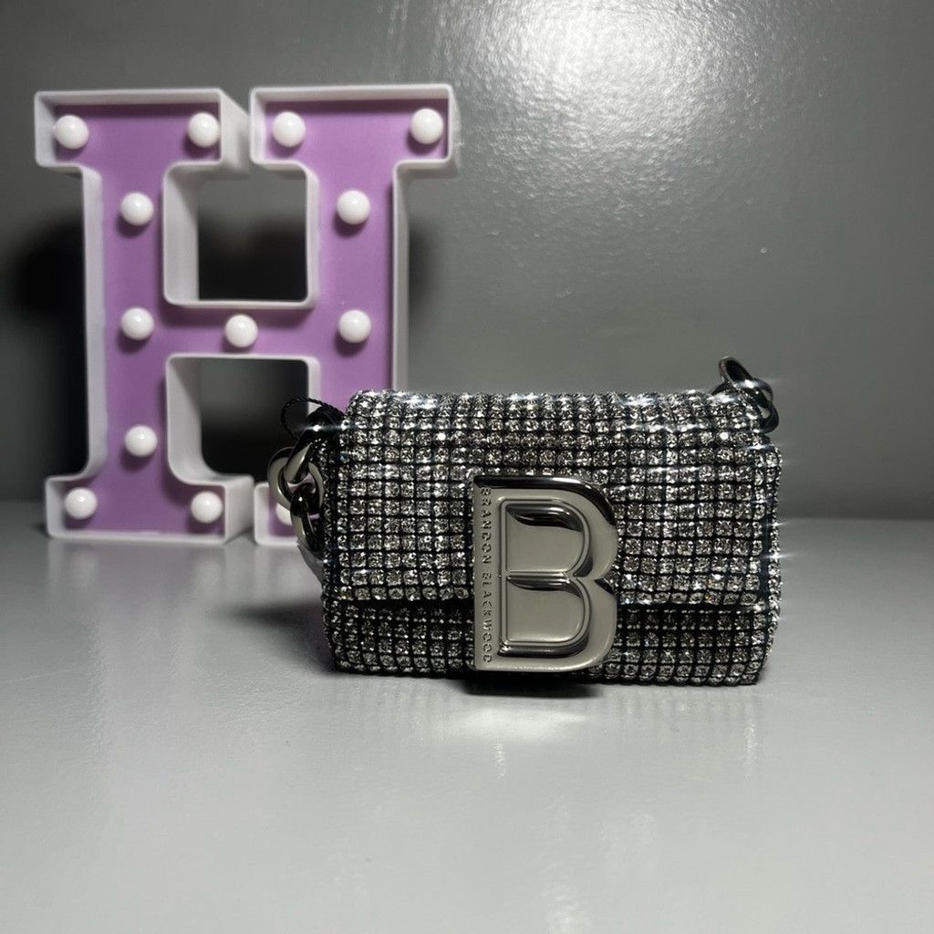 Brandon Blackwood Brandon Blackwood Micro Nia Bag- Black Crystal Size ONE SIZE - 1 Thumbnail