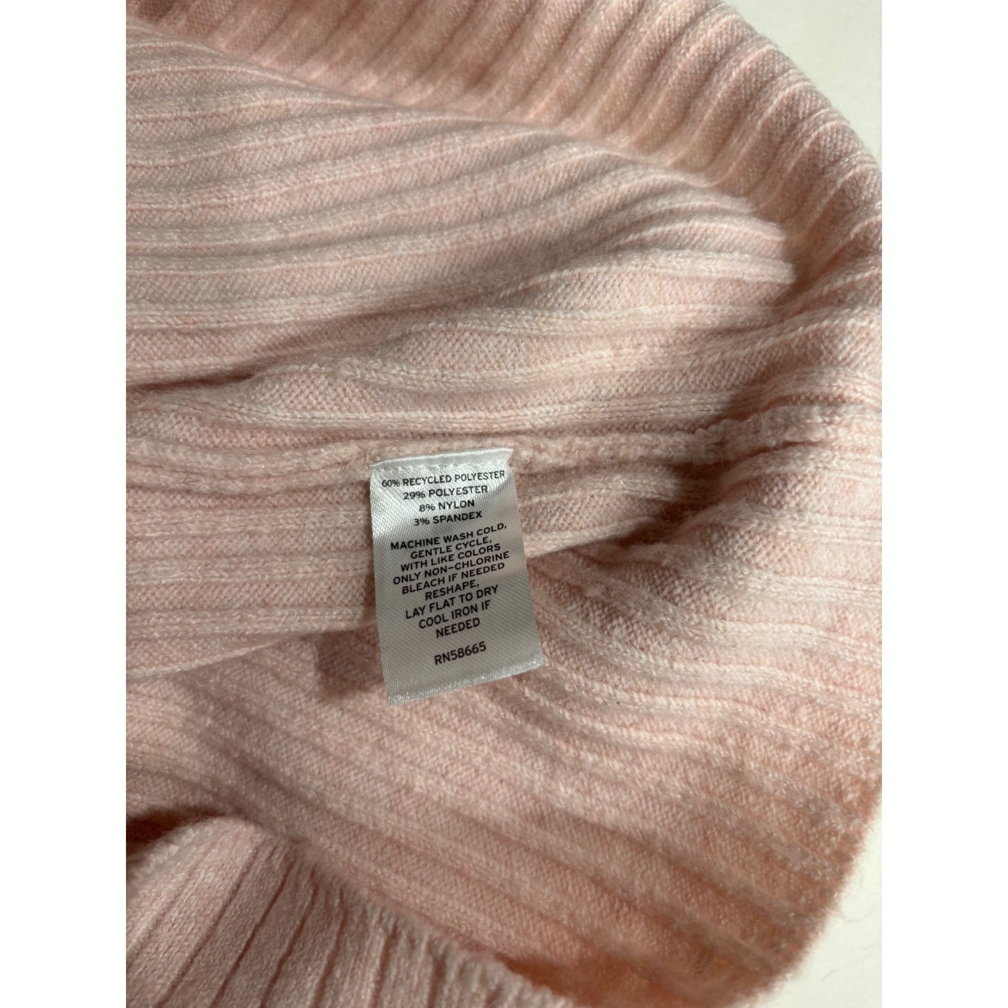 Other BP. Rib Crop Turtleneck Sweater in Pink Crystal, Sz. L Size L / US 10 / IT 46 - 6 Thumbnail