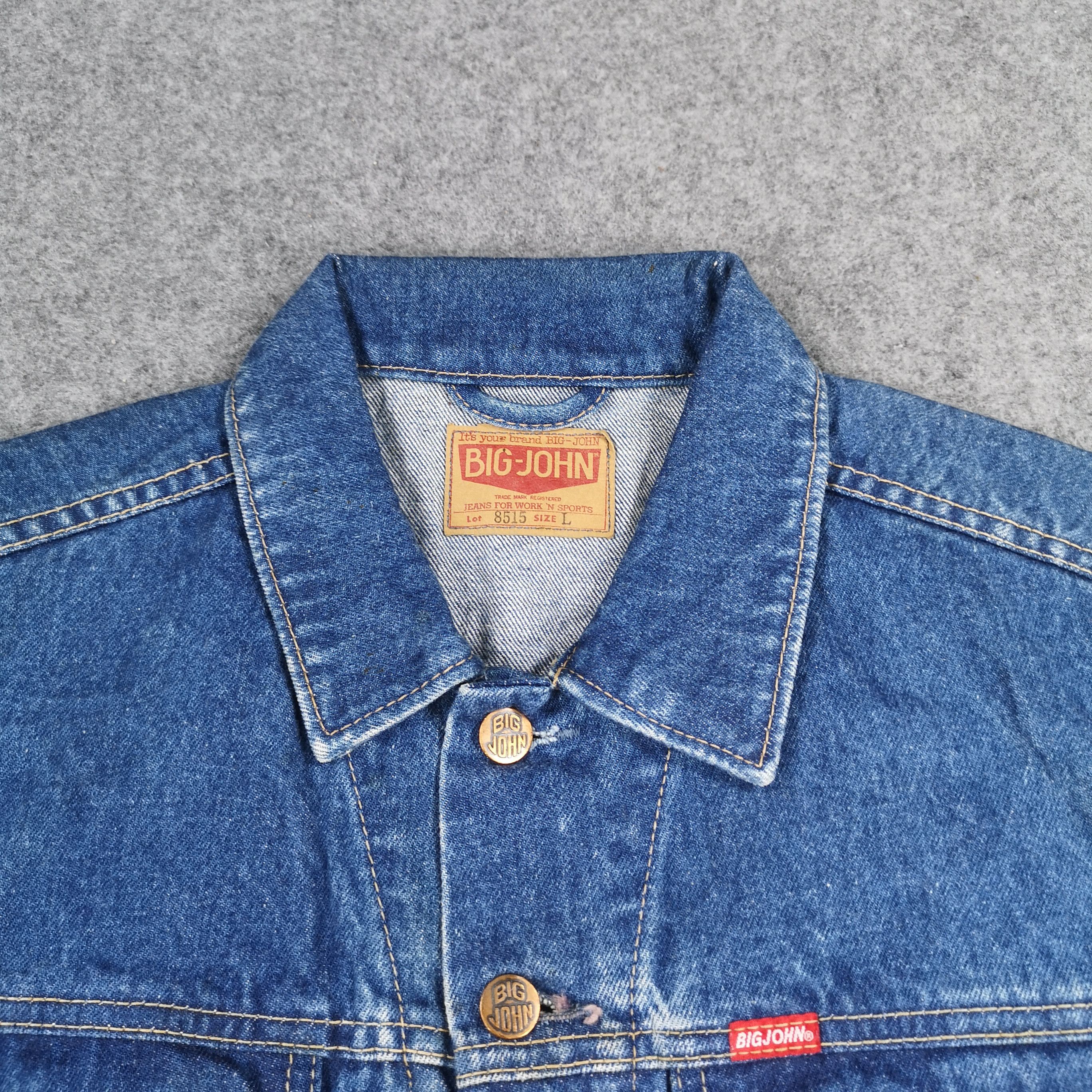 Big John Vintage Big John Blue Denim Trucker Jacket Size US L / EU 52-54 / 3 - 5 Thumbnail