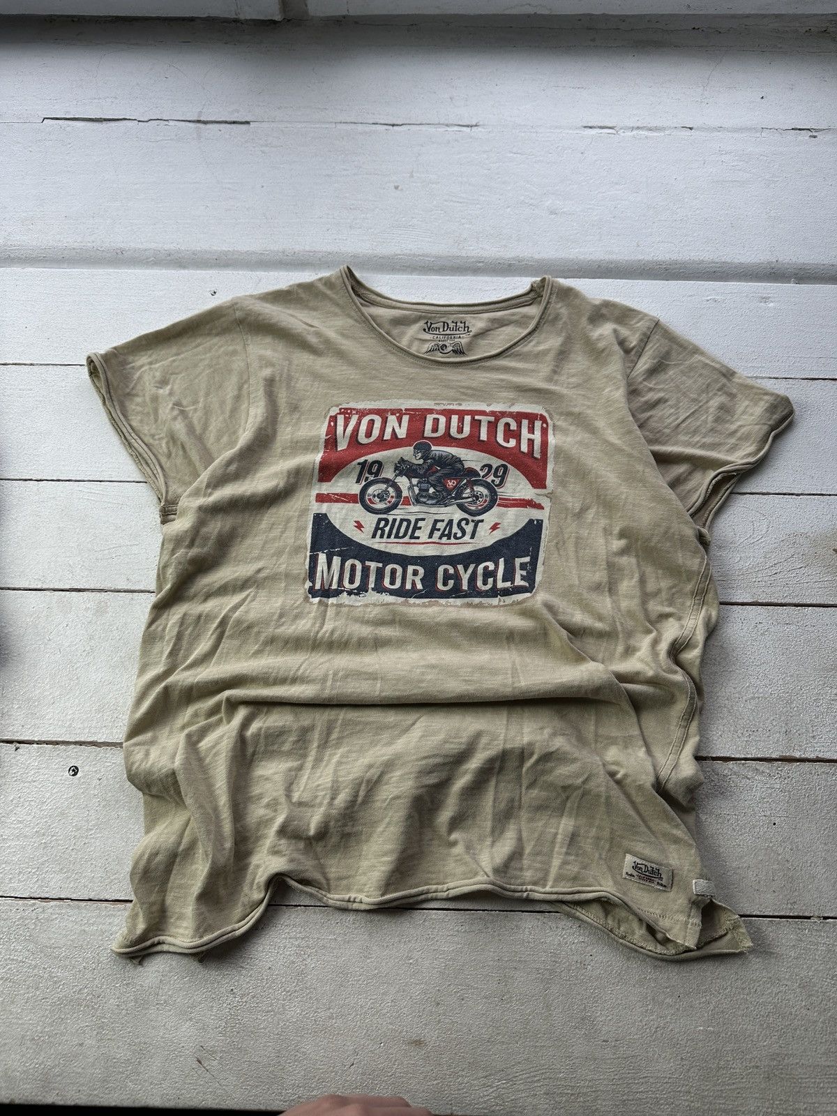Von Dutch 🚨Y2K VON DUTCH MOTORCYCLE big logo Y2K Usa style tee Size US M / EU 48-50 / 2 - 1 Thumbnail