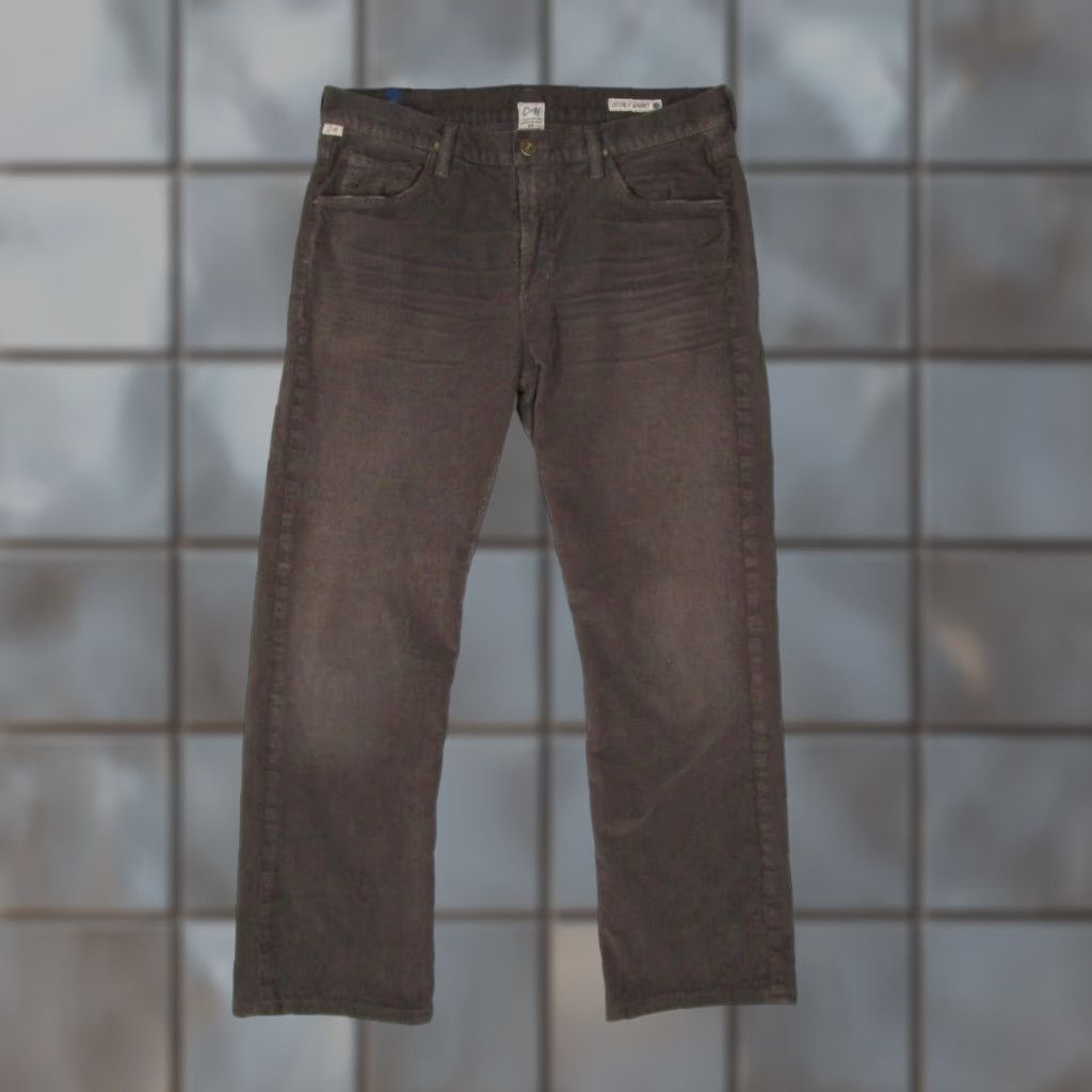 Citizens Of Humanity Citizens of Humanity Pants Mens 34 Sid Straight Brown Corduroy Casual Work 34x29 Size US 34 / EU 50 - 1 Thumbnail