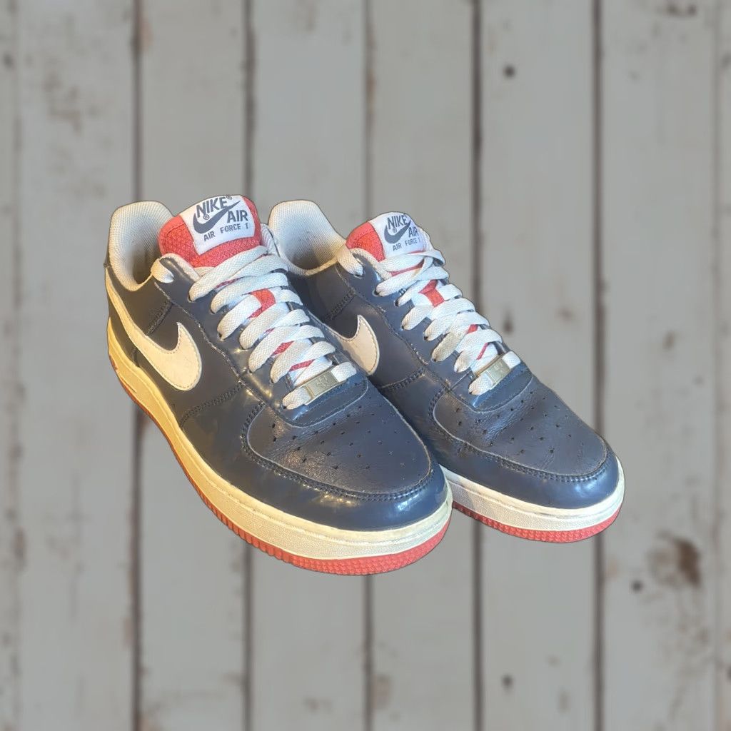 Nike VINTAGE Nike Air Force 1 Low Women's Shoes 9 Monsoon Blue White Pink 315115-416 2009 Size US 7 / IT 37 - 1 Thumbnail