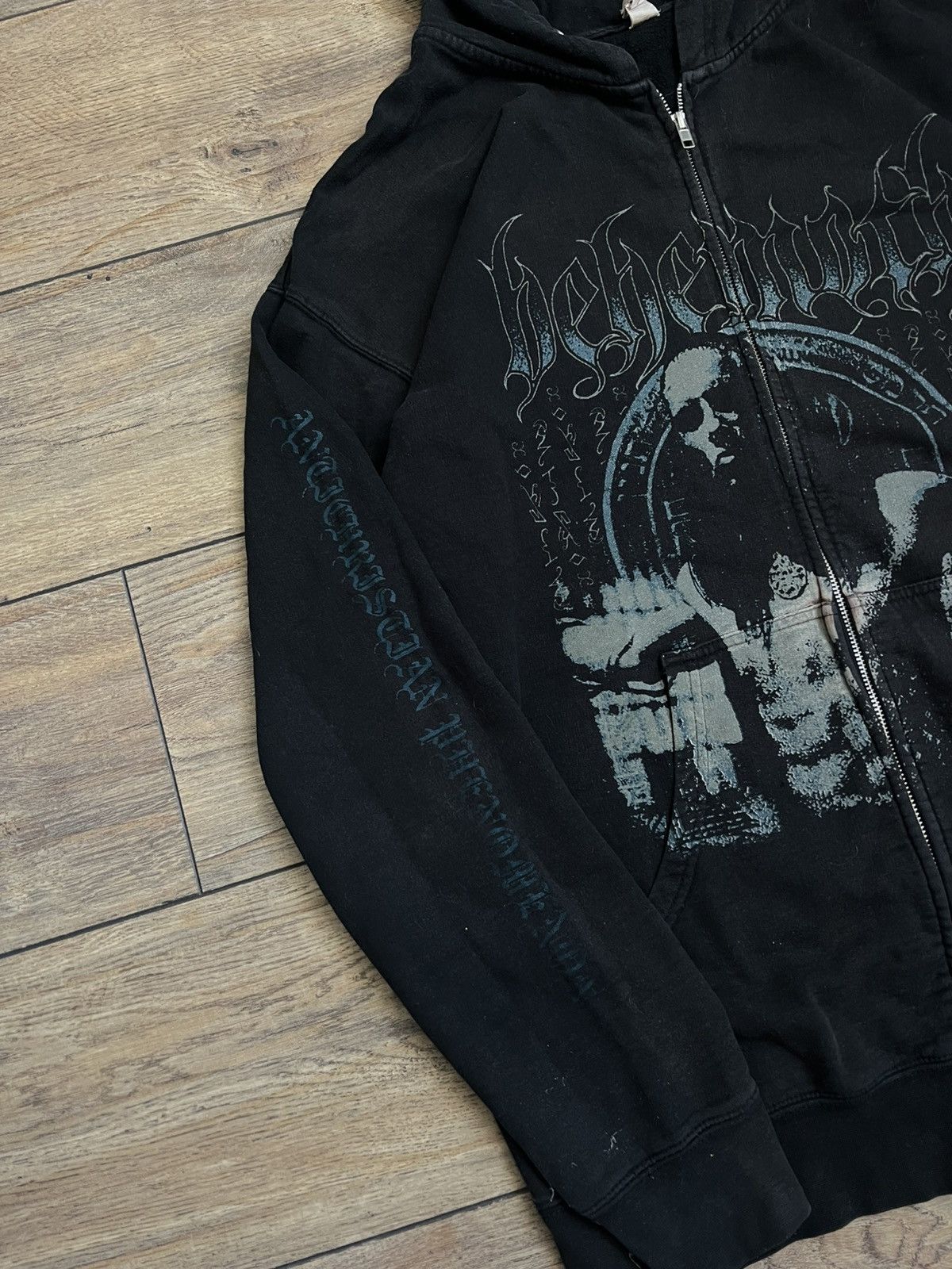 Independent Trading Co. VINTAGE BEHEMOTH BLACK METAL BAND Zip HOODIE Size US XL / EU 56 / 4 - 8 Thumbnail