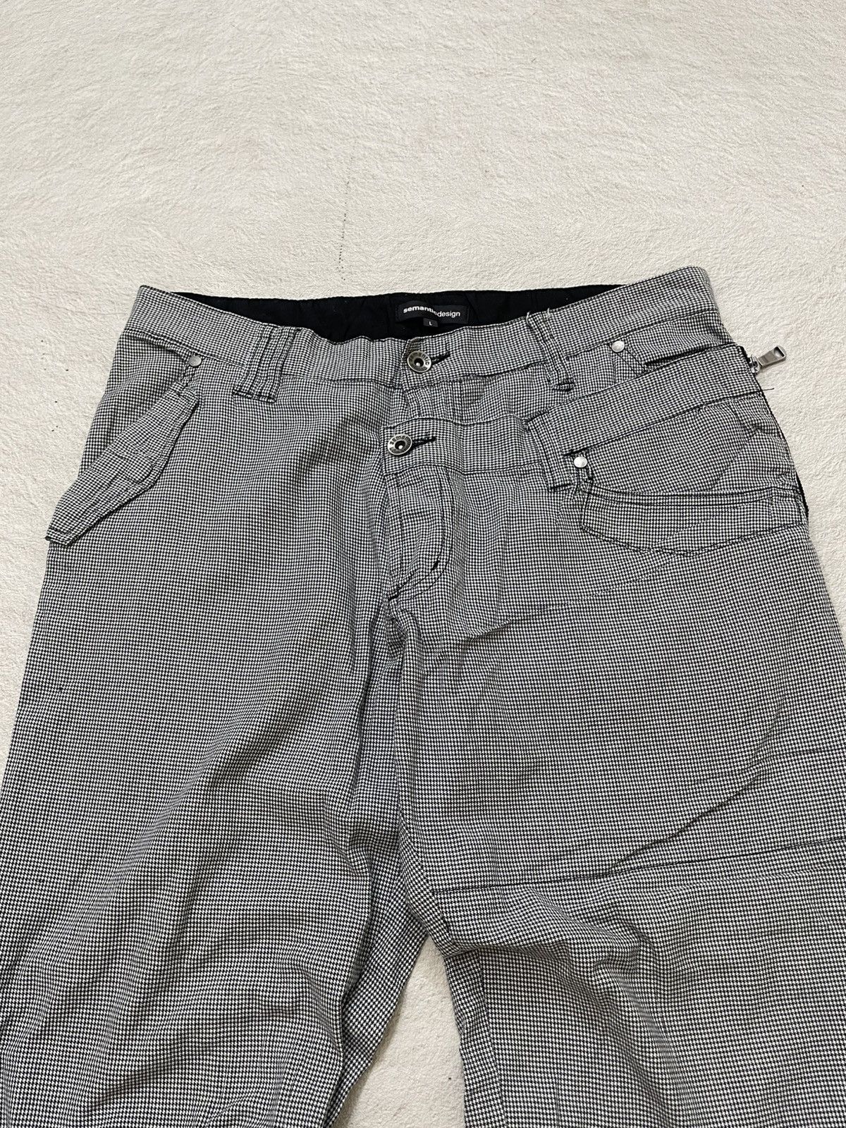 semanticdesign Semantic Archive Technical Plaid Pants with Padded Hem Y2K Size US 31 - 2 Thumbnail