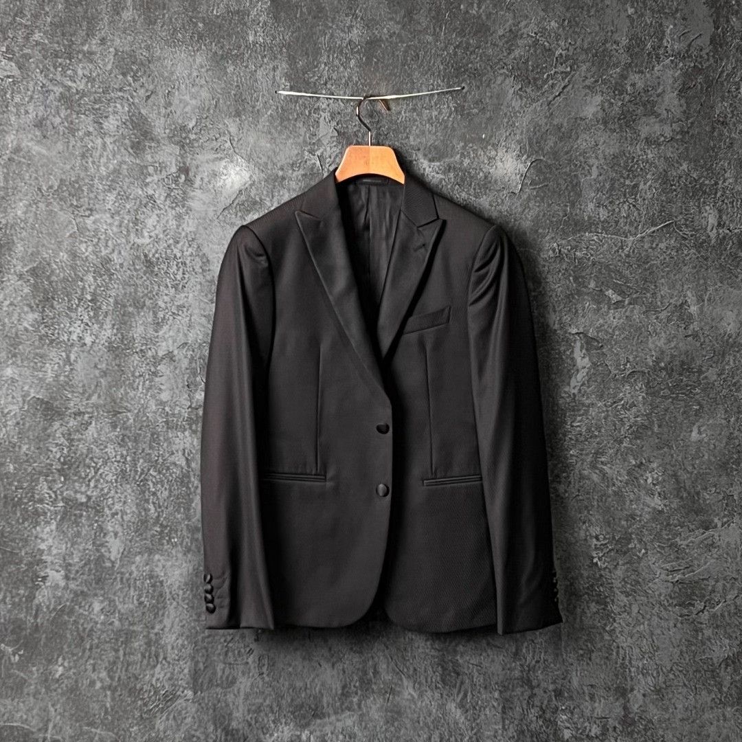 Armani Armani Formal Wool Black Suit 40r Men Size 40R - 1 Thumbnail