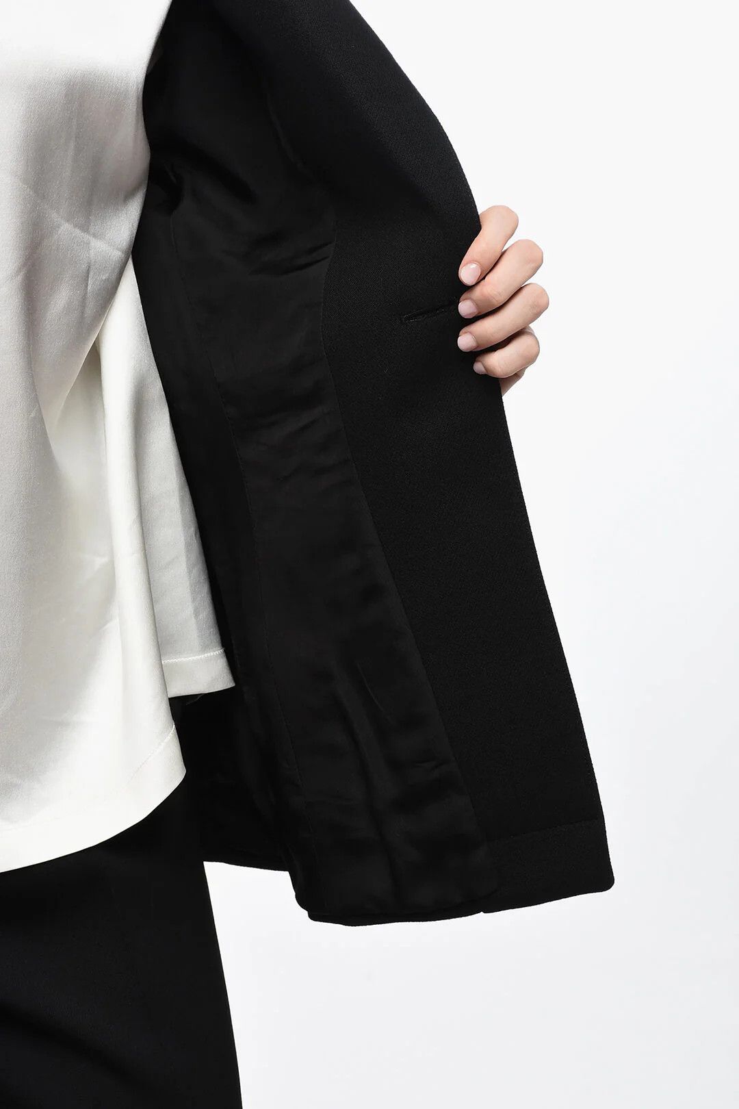 Bottega Veneta og1mm0426 Single-Breasted Blazer in Black Size XS / US 0-2 / IT 36-38 - 5 Thumbnail