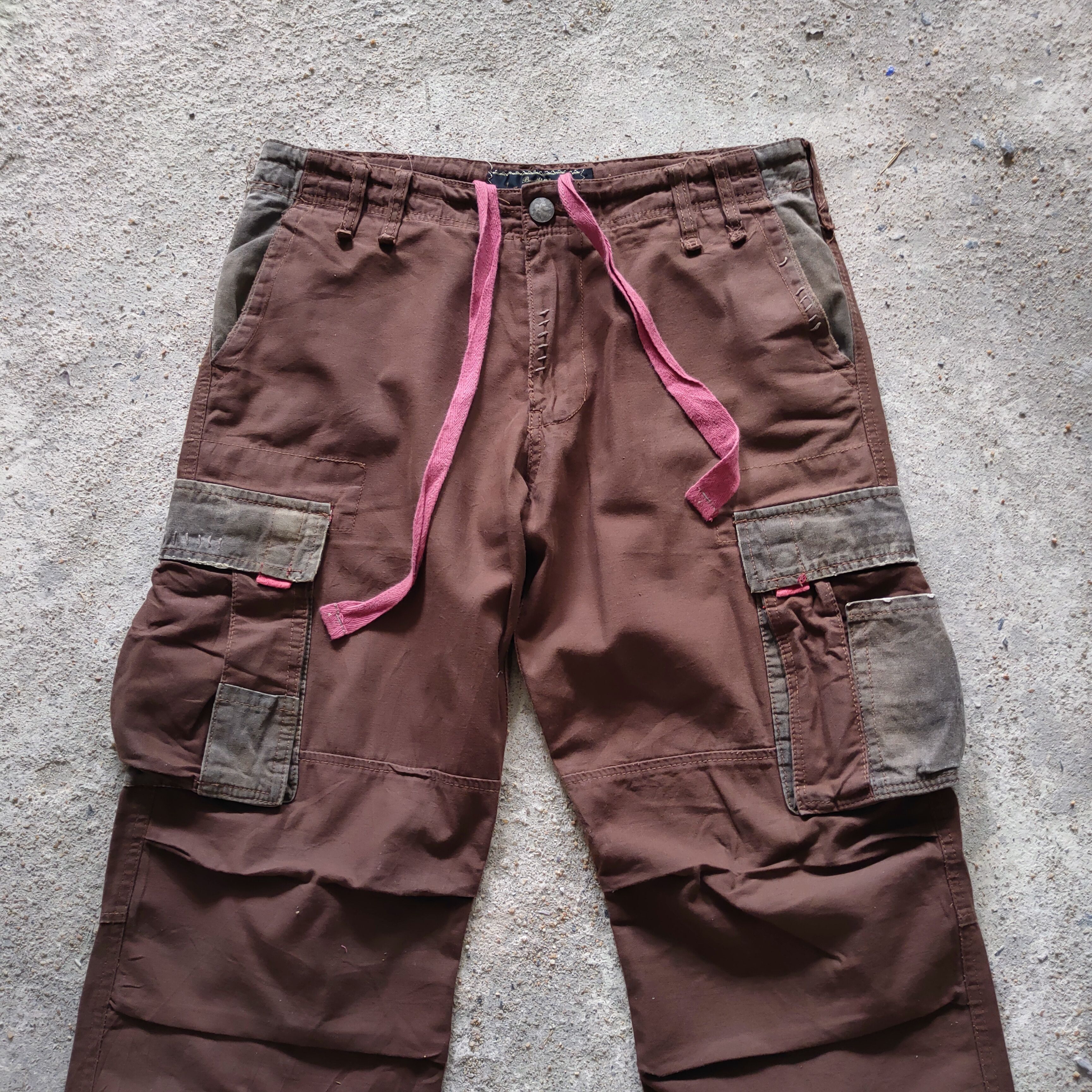 Japanese Brand × Vintage VINTAGE BREATH MINT 8 POCKET BROWN CARGO PANTS Size US 34 / EU 50 - 3 Thumbnail
