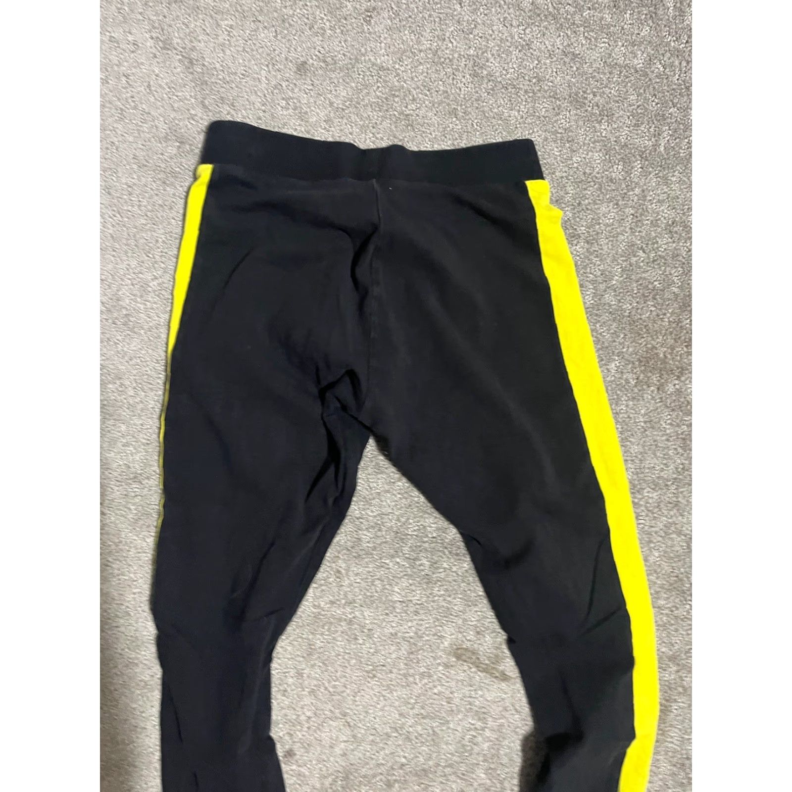 Puma Puma Leggings Womens Small Black Yellow Yoga Pants Gym Casual Stretch Size 28" / US 6 / IT 42 - 4 Thumbnail