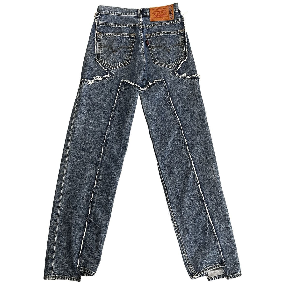 Vetements VETEMENTS 2019SS Demna Era Reconstructed Denim Pants Size US 31 - 13 Thumbnail