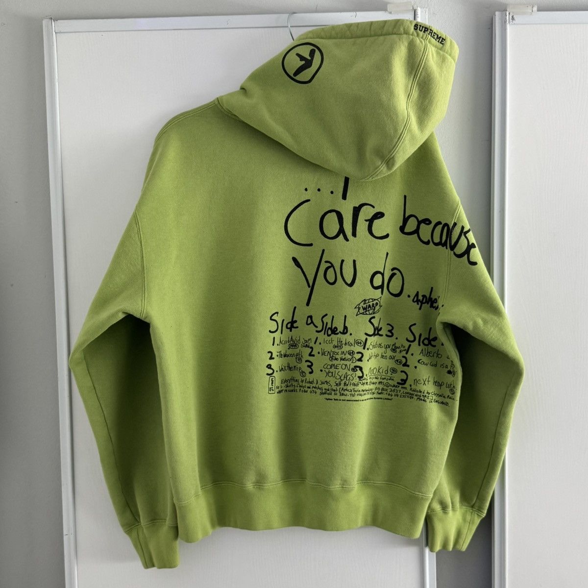 Supreme APHEX TWIN ZIP UP HOODIE - LIME Size US M / EU 48-50 / 2 - 4 Thumbnail