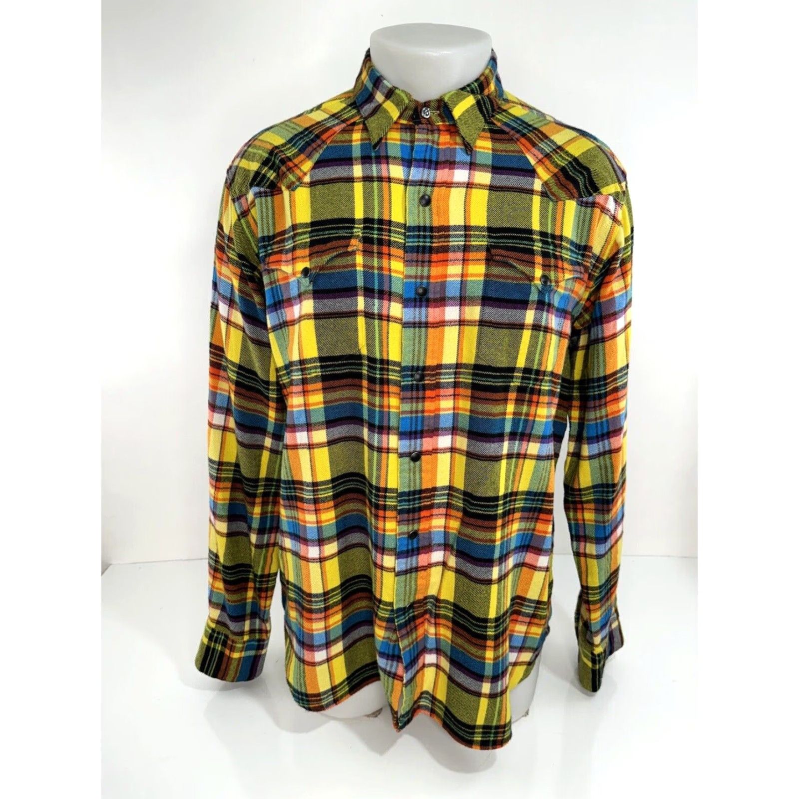 Polo Ralph Lauren Polo Ralph Lauren Western BLACK PEARL SNAP Colorful Soft Flannel Mens L Shirt EX Size US L / EU 52-54 / 3 - 2 Thumbnail