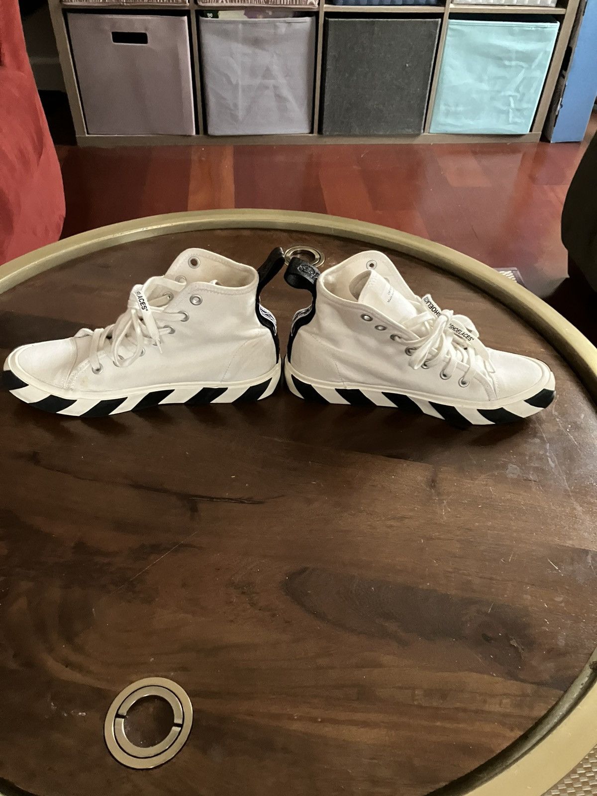 Off-White Off-White Mid Top Vulcanized Men’s Shoes Size 41/8 Size US 8 / EU 41 - 3 Thumbnail