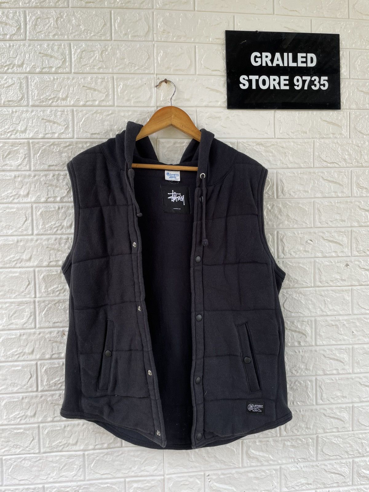 Champion × Japanese Brand × Stussy Vintage Stussy X Champion Vest Size US M / EU 48-50 / 2 - 4 Thumbnail