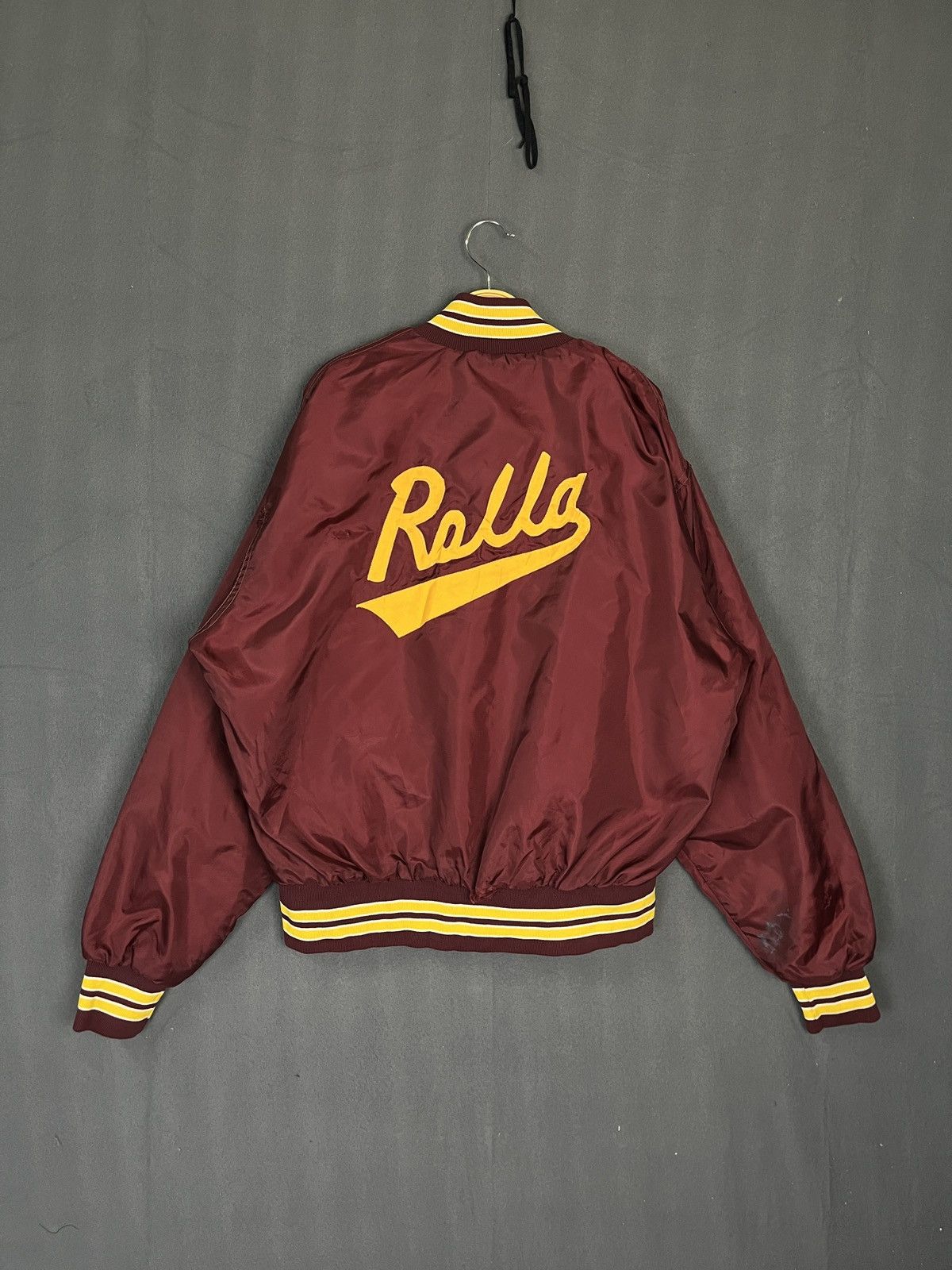 Vintage Vintage 80s West Wind Nylon Varsity Jacket Made in USA Size US L / EU 52-54 / 3 - 1 Thumbnail