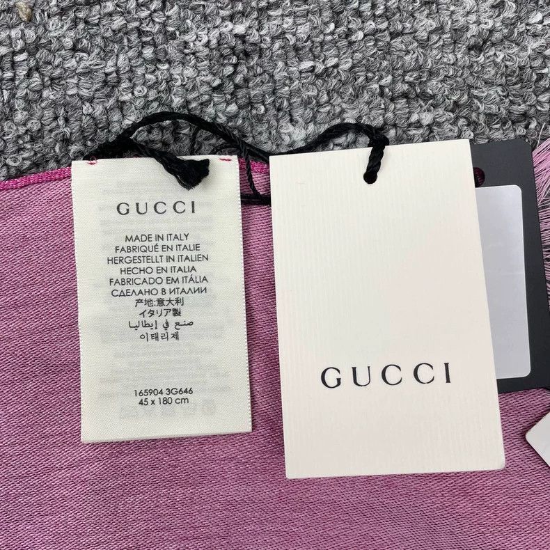 Gucci gucci pink gg pattern scarf-2508 Size ONE SIZE - 4 Thumbnail