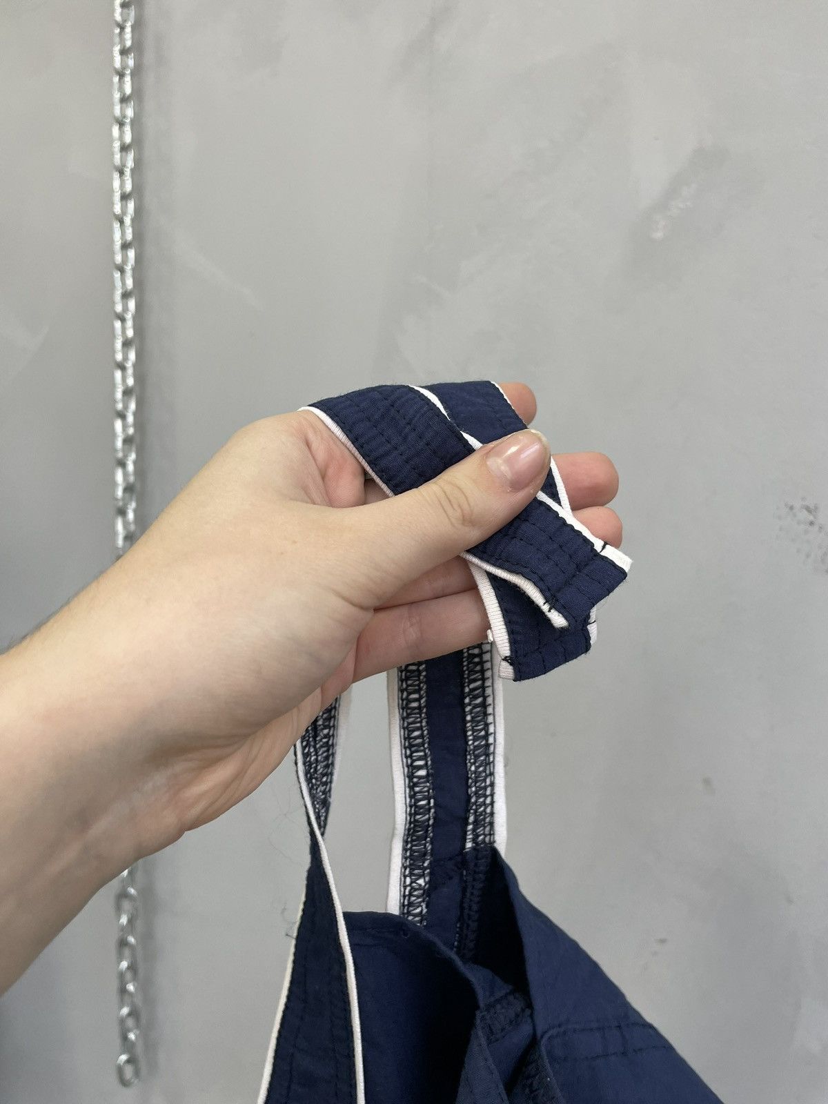 Nike Blue Y2K bandana hat Cap Swoosh Logo Embroidered