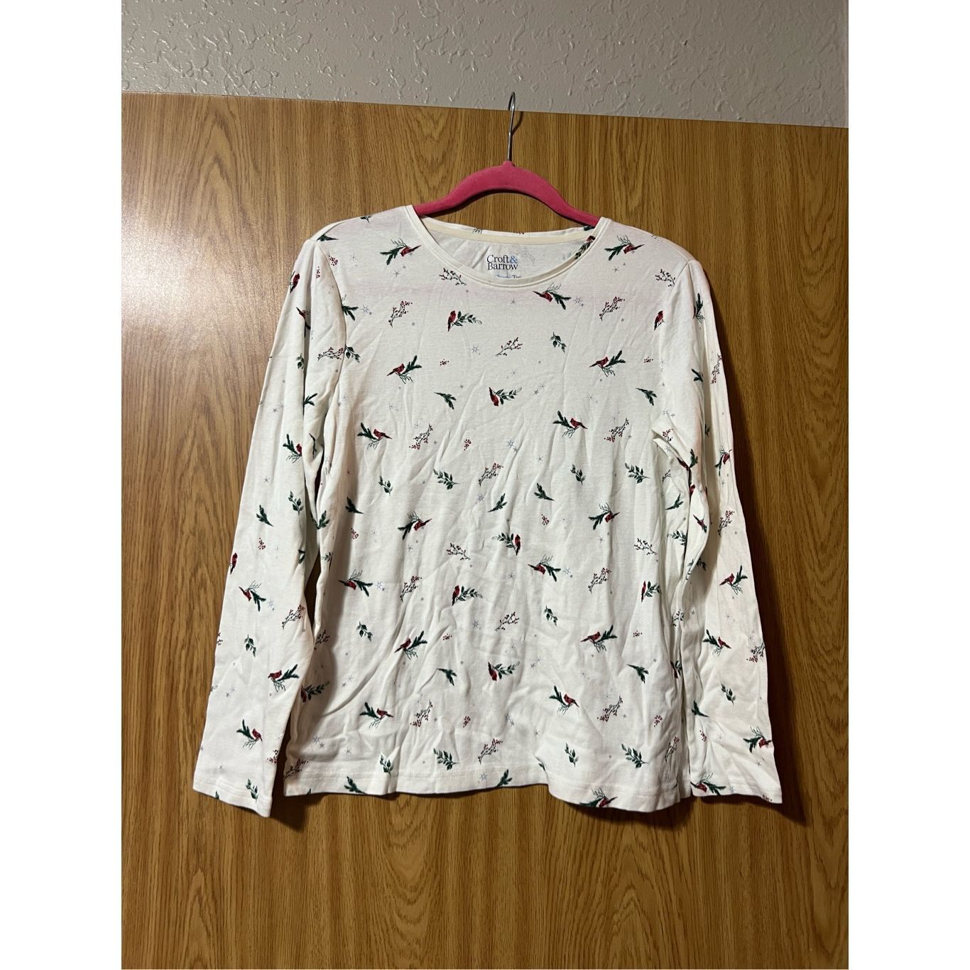 Croft & Barrow Croft & Barrow The Classic Tee White With Cardinals Woman’s Size M / US 6-8 / IT 42-44 - 1 Thumbnail
