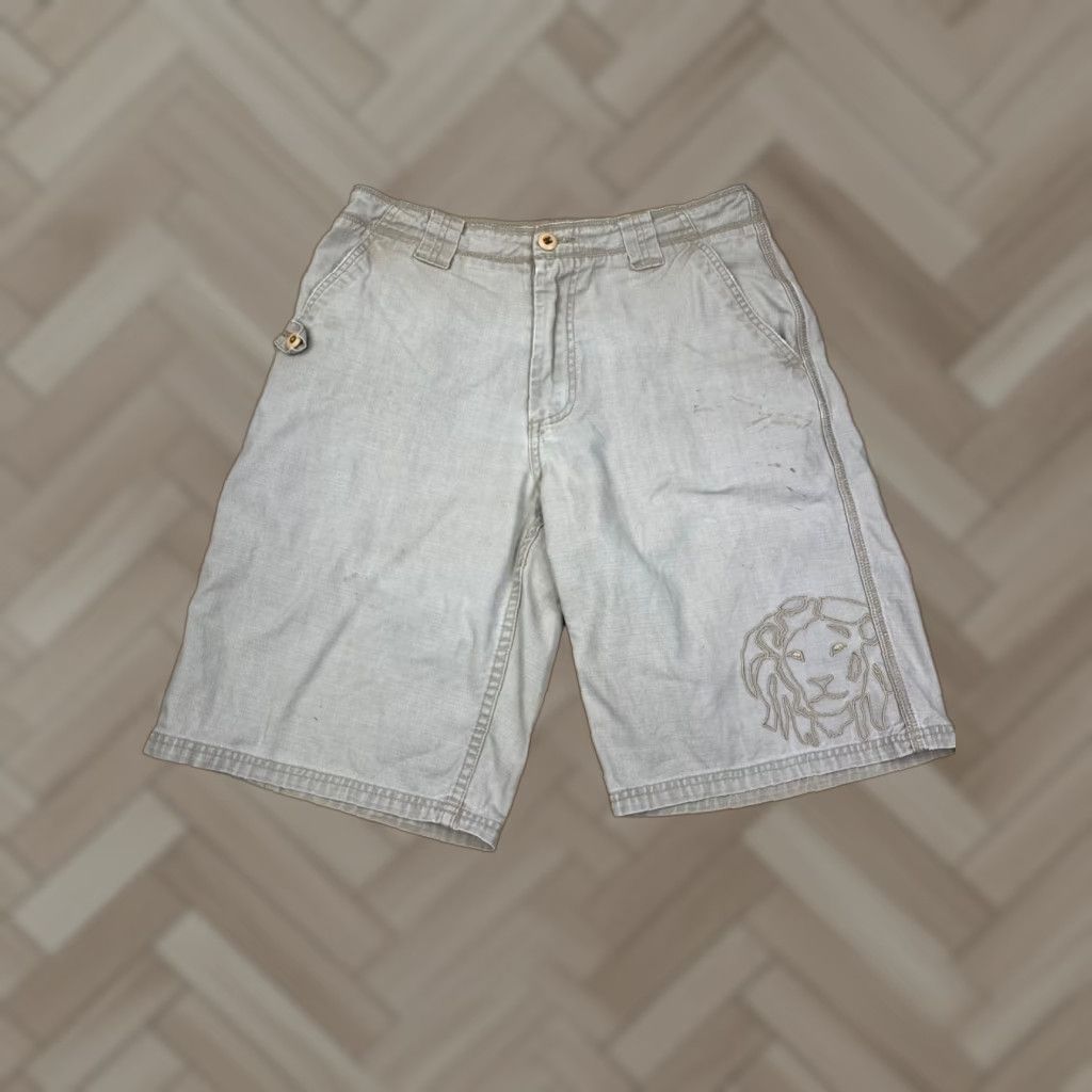 REEF REEF Shorts Bermuda Men 31 Beige Beach Surf Skate Lion Rasta #6150 Size US 31 - 1 Thumbnail