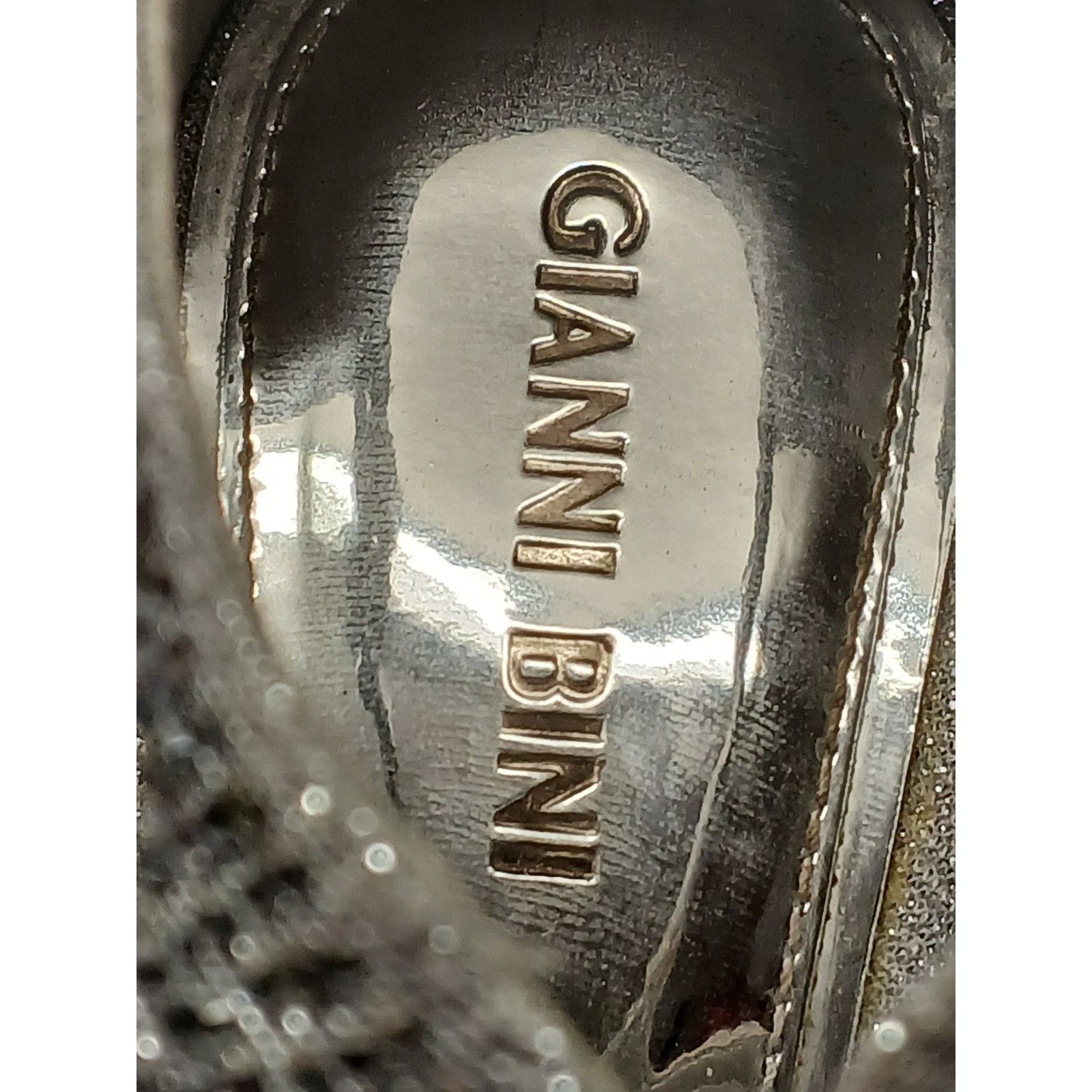Other Gianni Bini (10M) Silver Rhinestone Stiletto High Heels Size US 10 / IT 40 - 7 Thumbnail