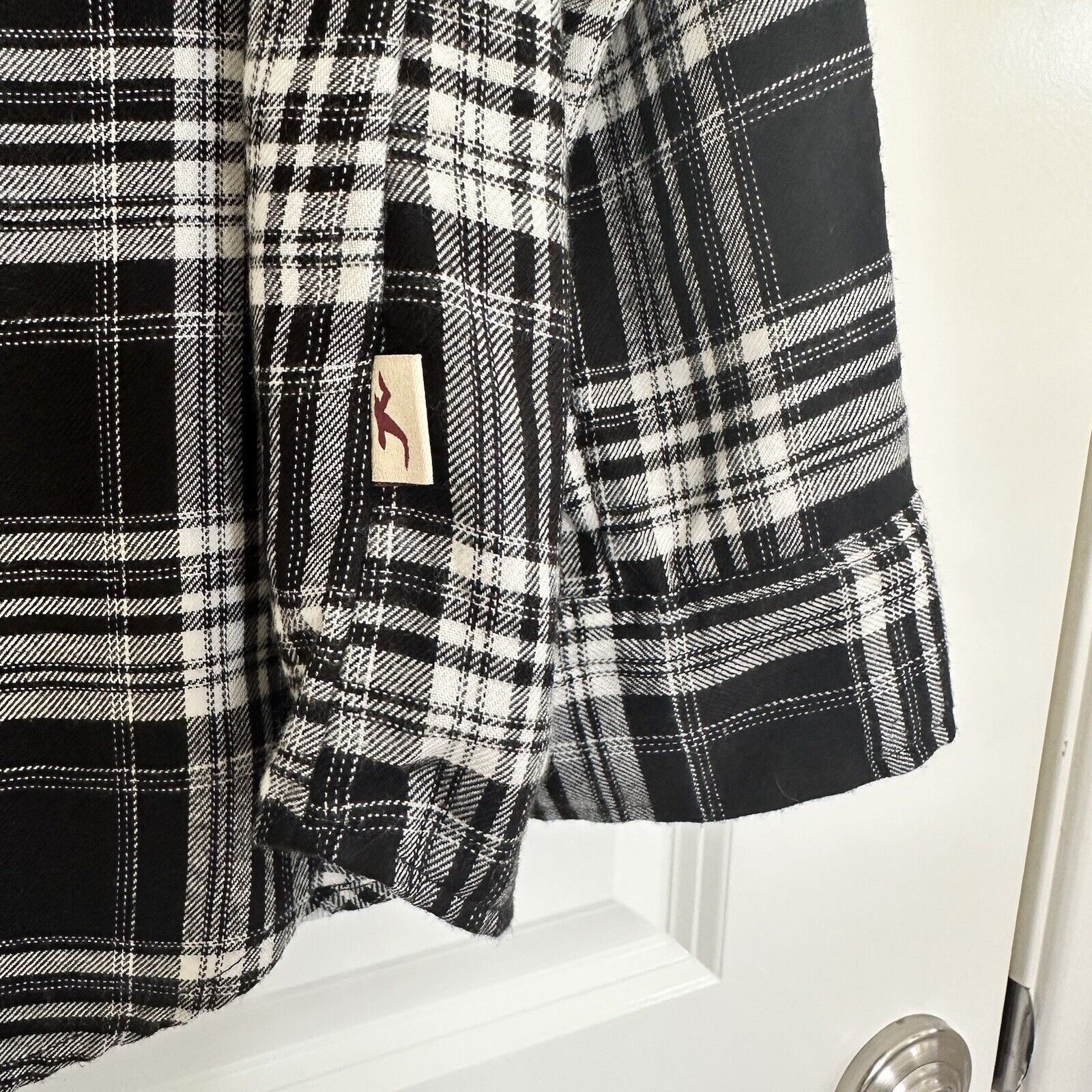Hollister Hollister Black White Fall Plaid Shirt Women Medium Size M / US 6-8 / IT 42-44 - 5 Thumbnail