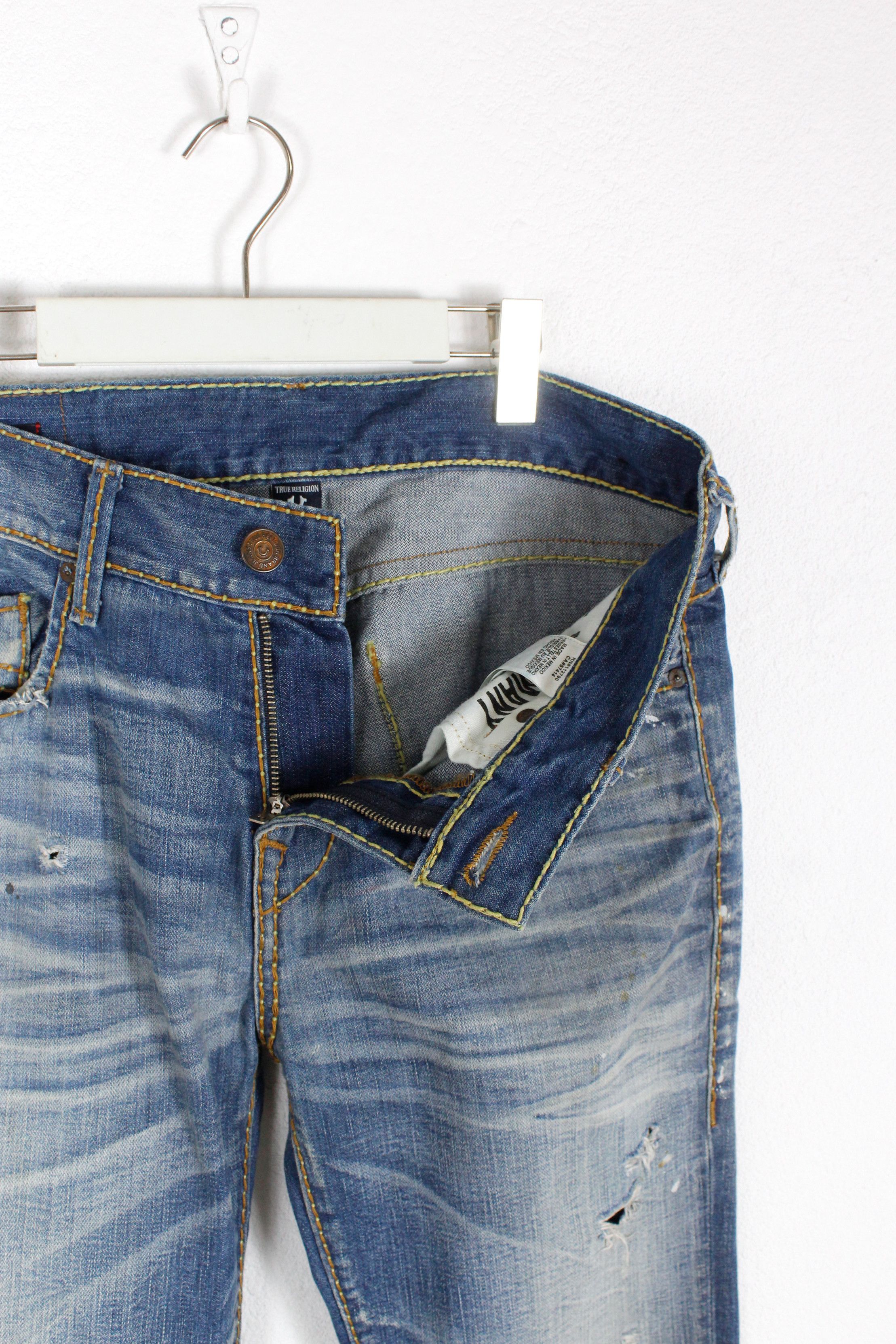 True Religion True Religion Y2K Hand Painted Distressed Pants Jeans 32 Size US 32 / EU 48 - 9 Thumbnail