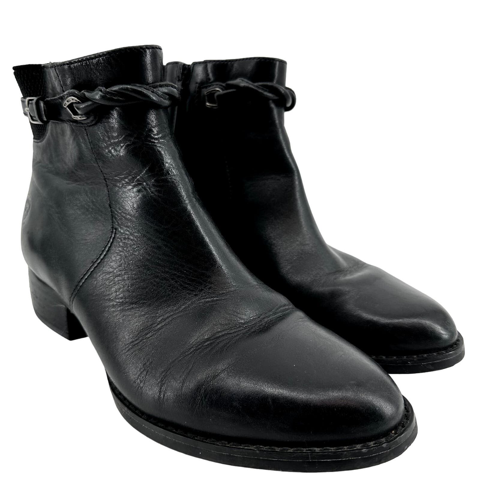 Ariat Ariat Braided Ankle Bootie Heeled Soft Leather Side Zip 8 Size US 8 / IT 38 - 1 Thumbnail
