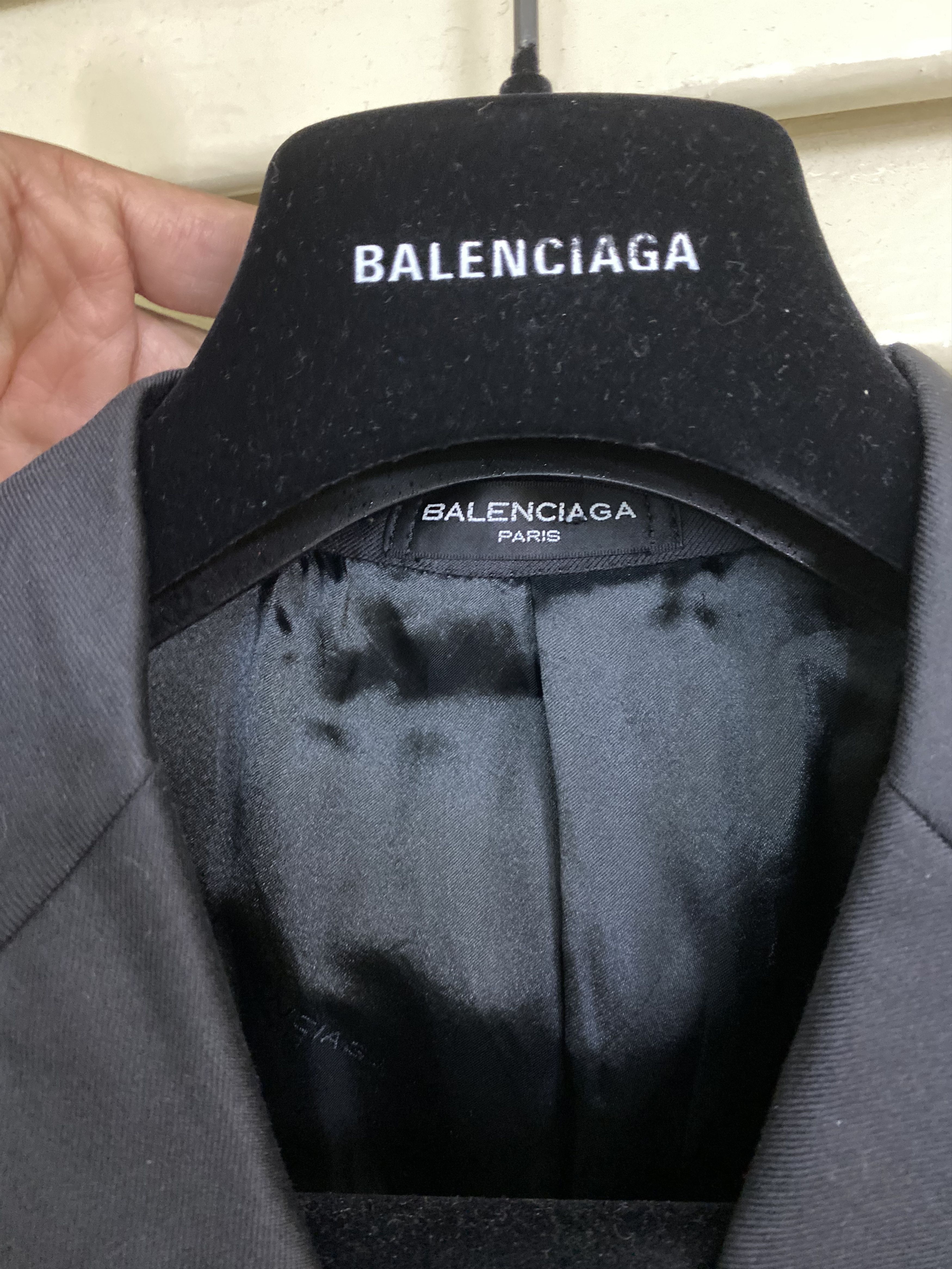 Balenciaga NWT Balenciaga Wool Single Breasted Blazer Size 40R - 7 Thumbnail