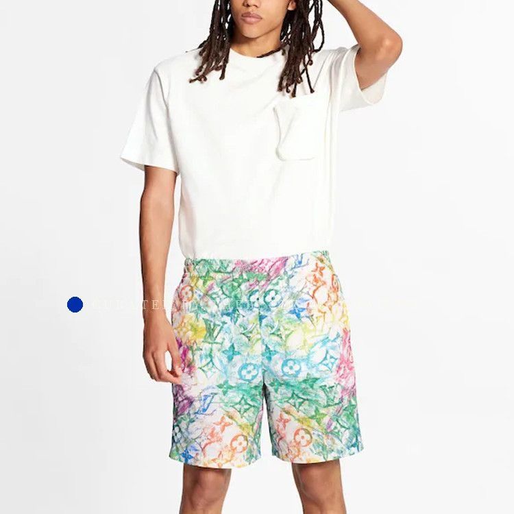 Louis Vuitton Watercolor Monogram Print Shorts Size US 32 / EU 48 - 1 Thumbnail