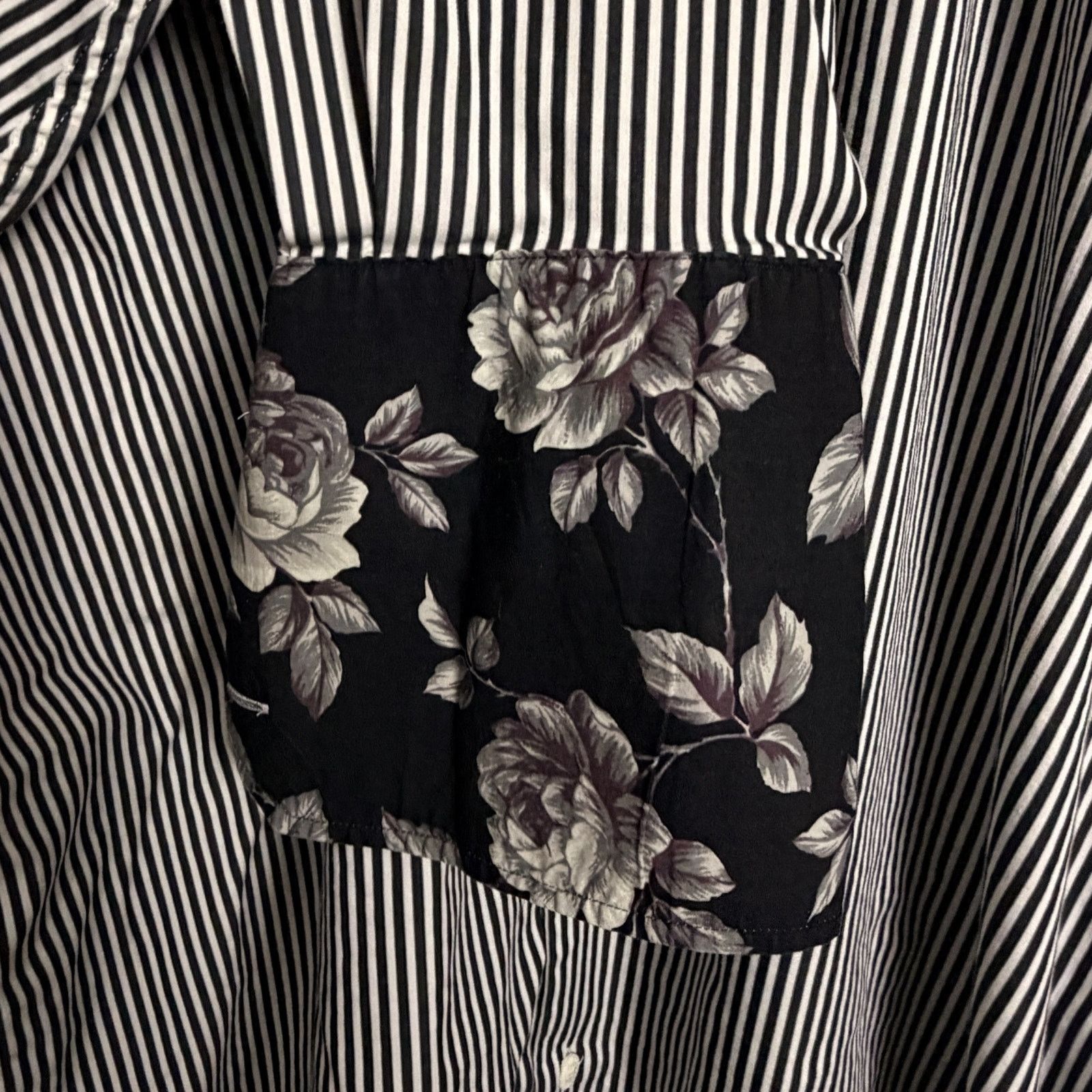 Ted Baker Ted Baker Black White Striped Flip Cuff Men's Dress Shirt XL Size US XL / EU 56 / 4 - 3 Thumbnail