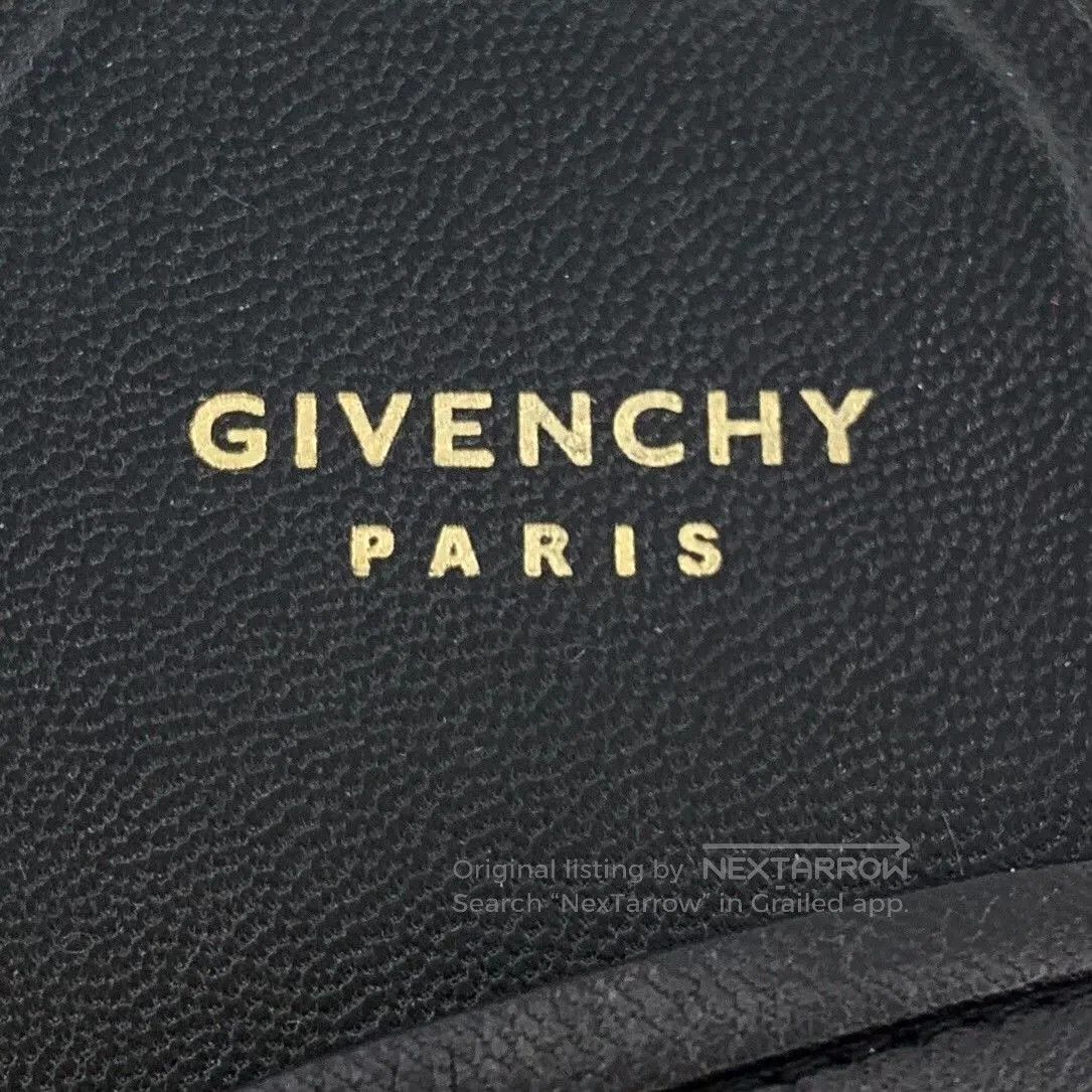 Givenchy Givenchy Black Leather Square Buckle Flat Sandals. Size US 6 / IT 36 - 7 Thumbnail