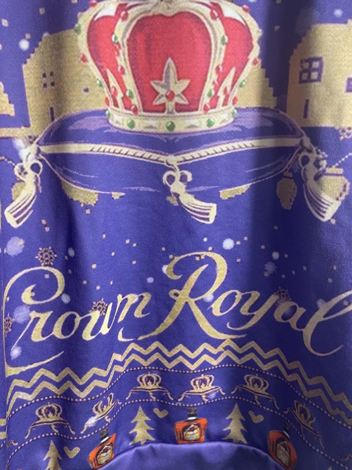 Other Crown Royal Sweat Shirt Women's Size Large Purple Gold Emo Size ONE SIZE - 2 Thumbnail