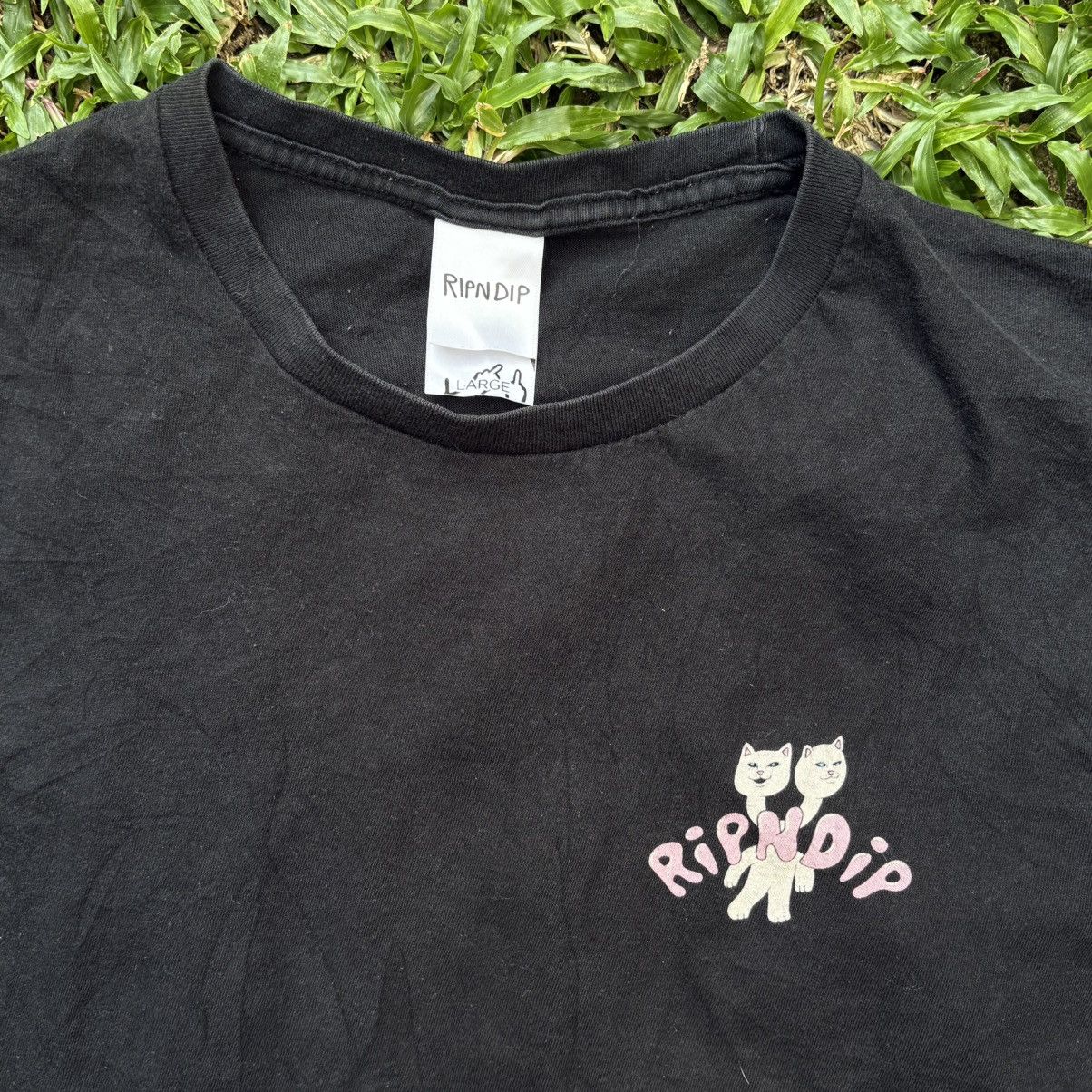RIPNDIP RIPNDIP Two Headed Cat Graphic T-Shirt Black Size Size US L / EU 52-54 / 3 - 5 Thumbnail