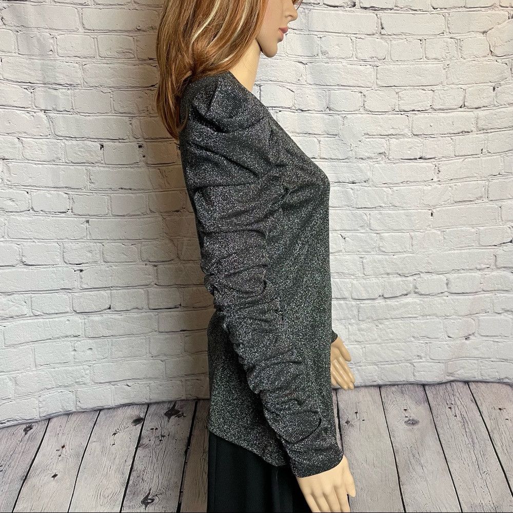 Other NWT New $148 Walter Baker Marwin Top Size L Black Silver Size L / US 10 / IT 46 - 6 Thumbnail