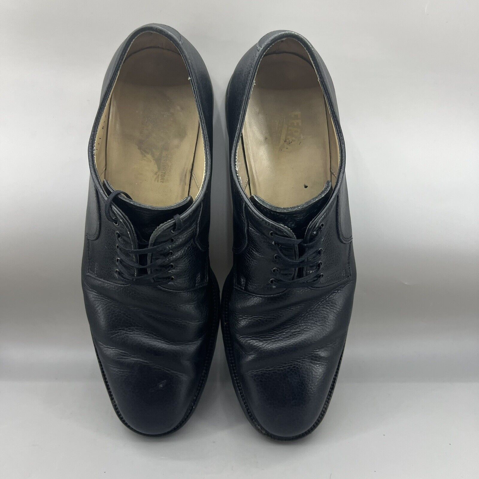 Salvatore Ferragamo Salvatore Ferragamo Oxford Shoes Men’s 11 D Black Pebbled Size US 11 / EU 44 - 5 Thumbnail