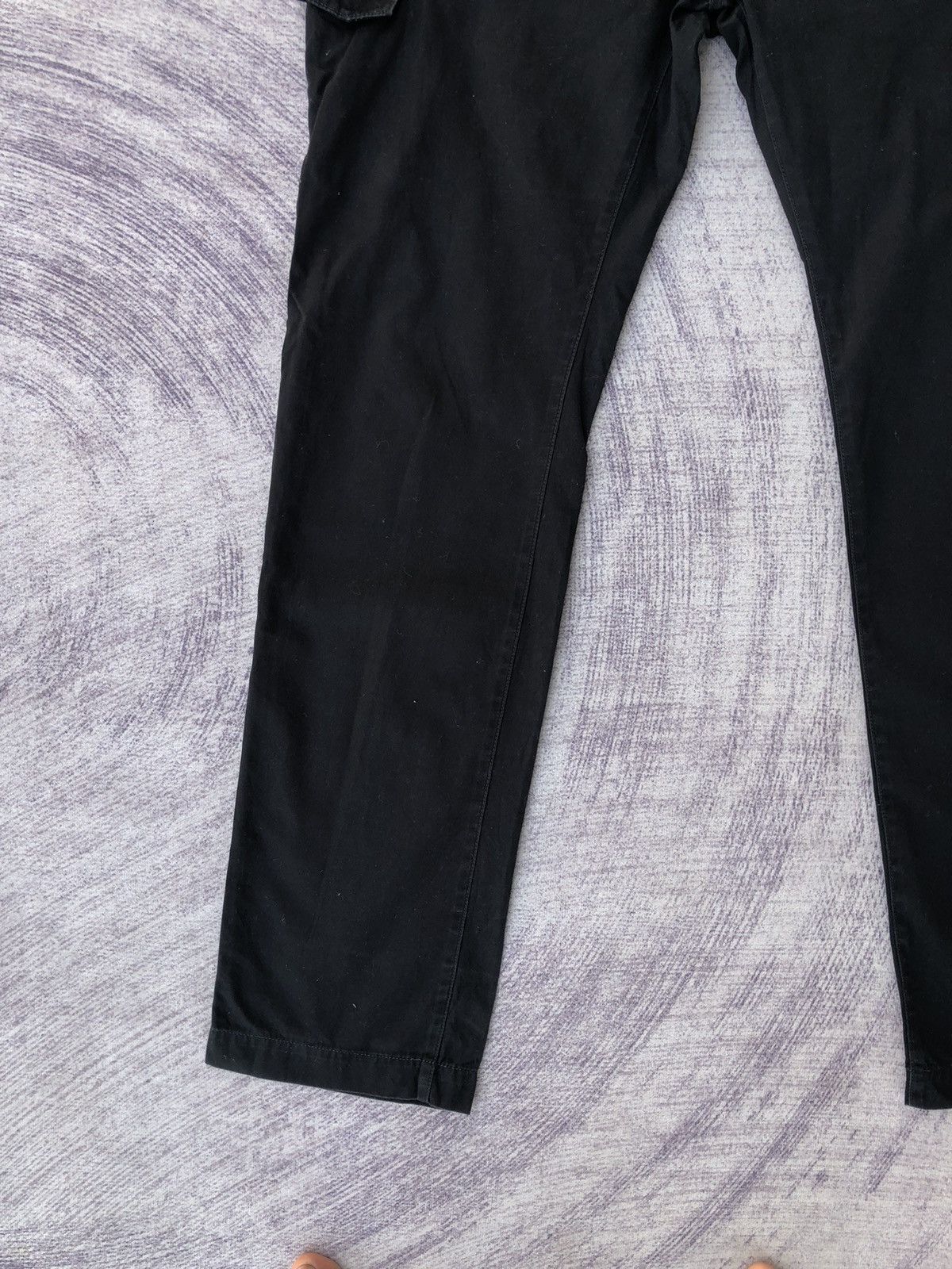 All Blacks × Vintage Ikko black Cargo Trousers With 6 Pocket Workware Size US 33 - 3 Thumbnail