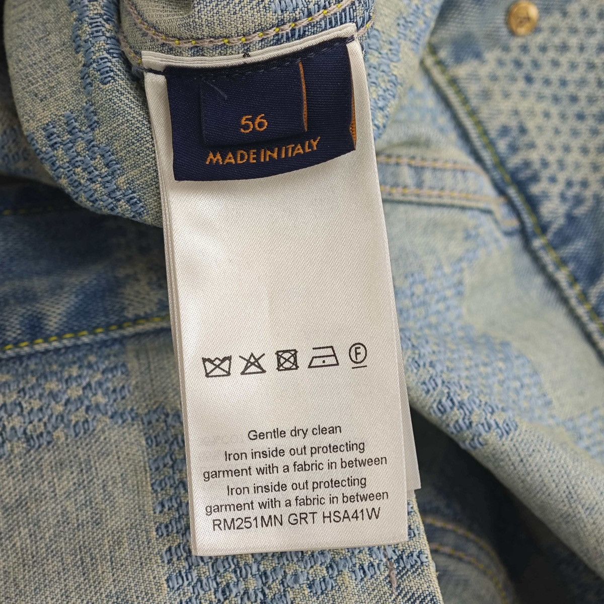 Louis Vuitton Louis Vuitton Damier Classic Denim Jacket Size US XL / EU 56 / 4 - 4 Thumbnail