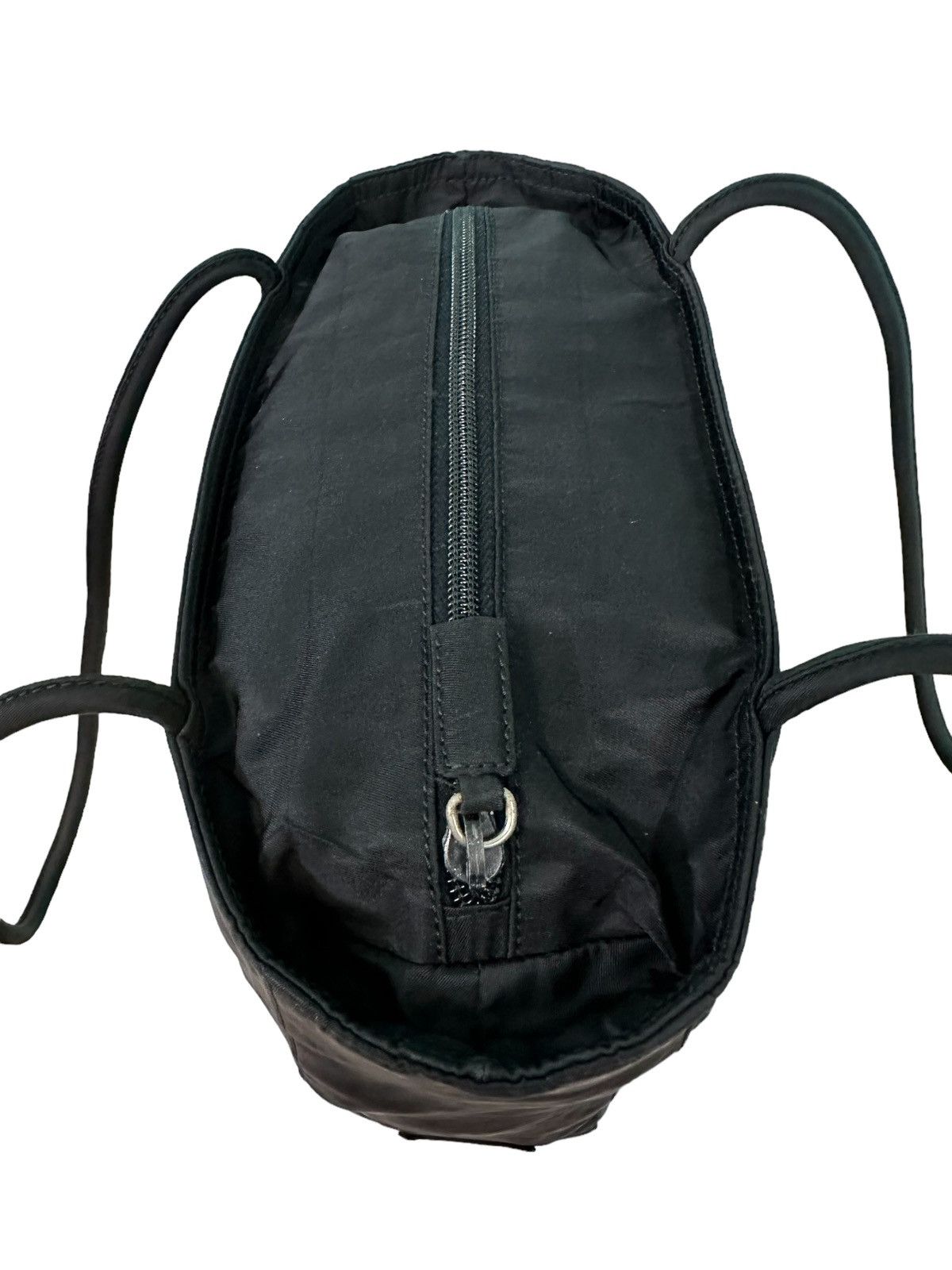 Prada × Vintage AUTHENTIC VINTAGE PRADA BLACK NYLON TOTE BAG Size ONE SIZE - 10 Thumbnail