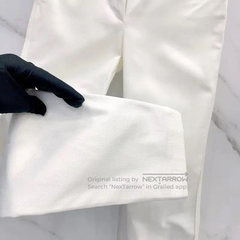 Kenzo Kenzo White Cotton Blend Casual Pants . Size 23" - 4 Thumbnail
