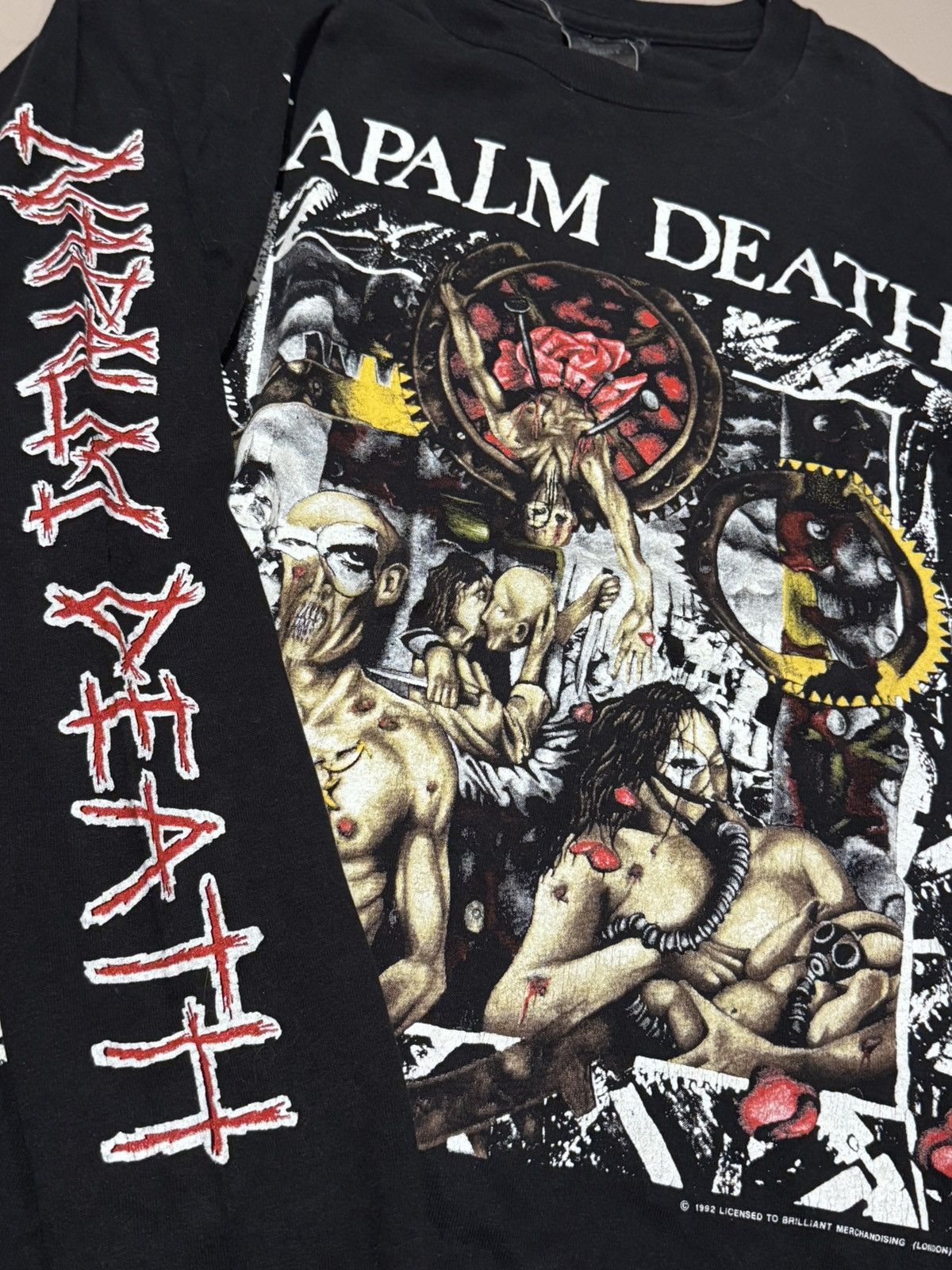 Other Napalm Death Campaign For Musical Destruction Tour 1992 tee Size US XL / EU 56 / 4 - 6 Thumbnail