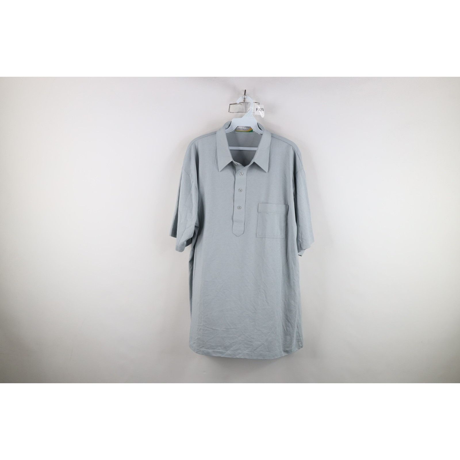 Vintage Vintage 70s 80s Streetwear Blank Knit Collared Golf Polo Size US XL / EU 56 / 4 - 1 Thumbnail