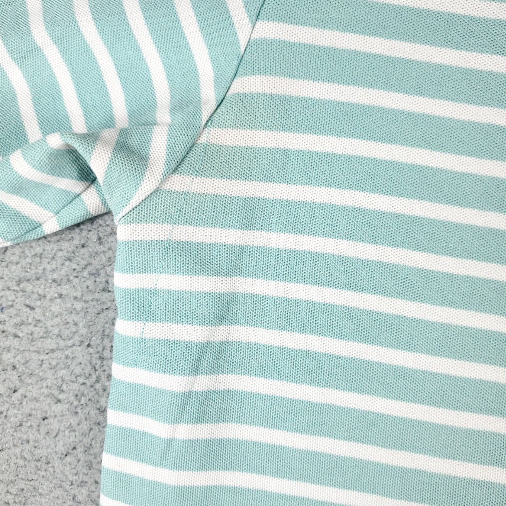 Nautica Nautica Polo Shirt Mens XL Blue White Striped Short Sleeve Casual Button-Front Classic Polo Mens XL Blue Stripe Size US XL / EU 56 / 4 - 3 Thumbnail