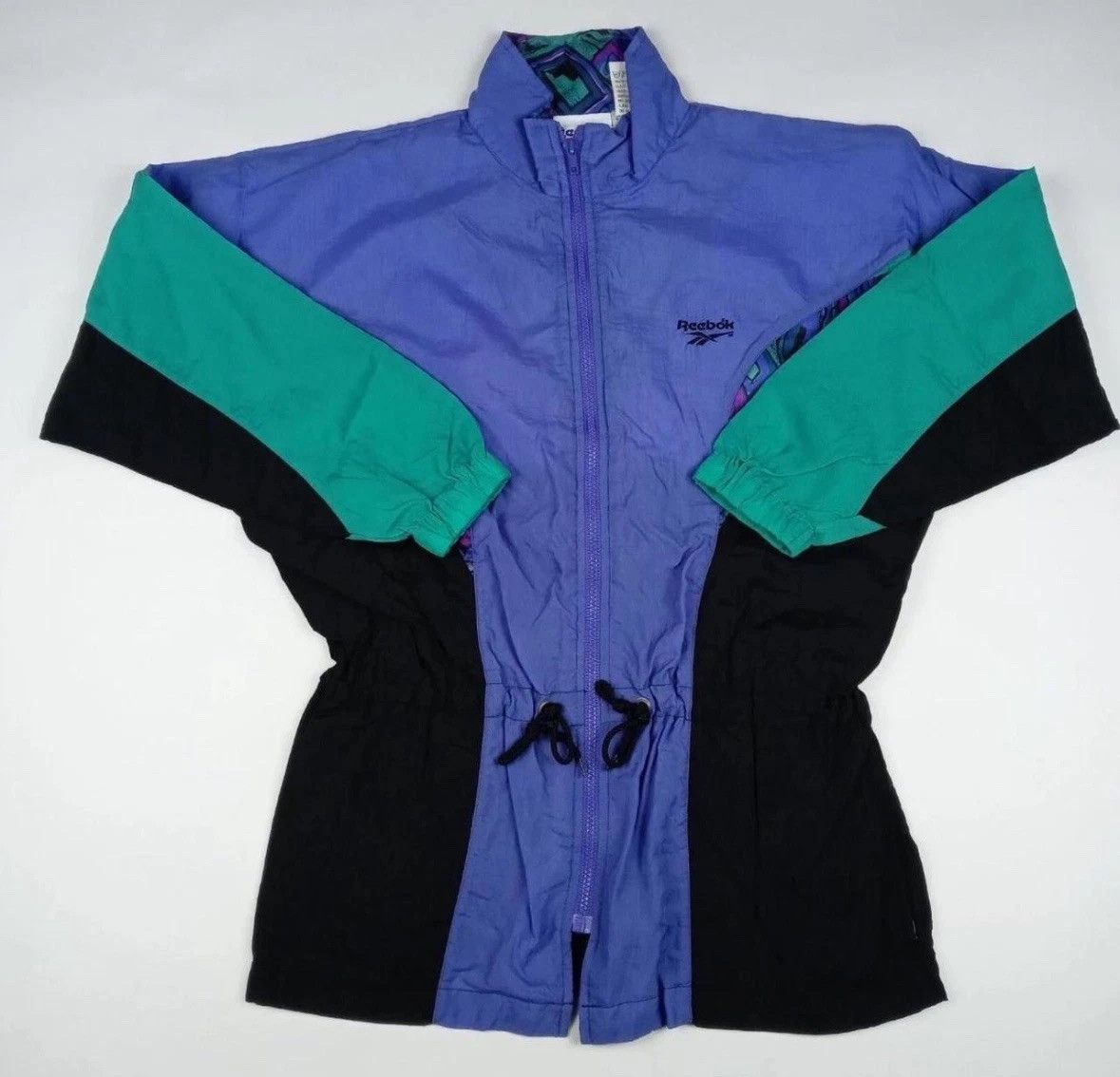 Reebok REEBOK Vintage Windbreaker JacketWomen's Size Small Zip Up Size S / US 4 / IT 40 - 1 Thumbnail