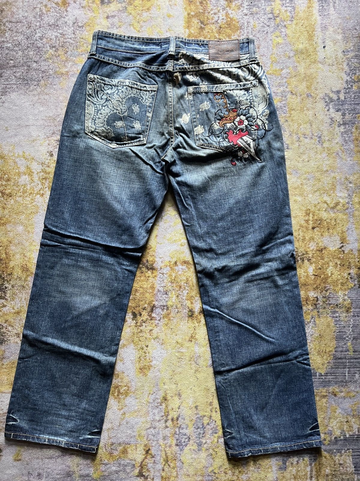 Marc Ecko Merc Ecko embroidery pants jeans Size US 34 / EU 50 - 2 Thumbnail