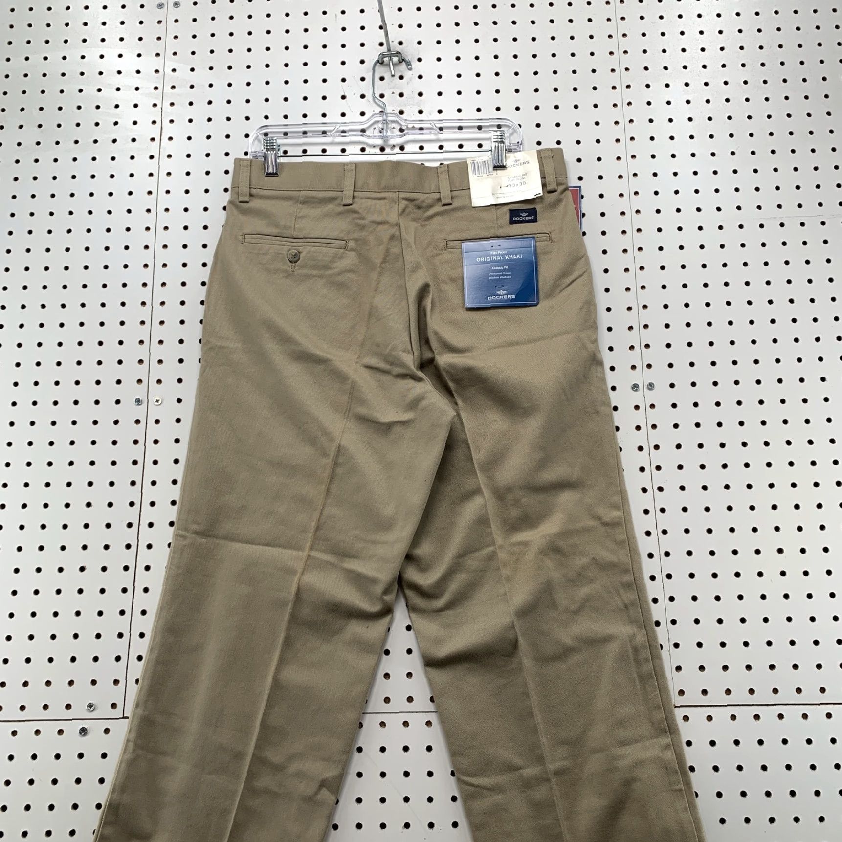 Dockers VINTAGE? No — Dockers Khaki Chino Pants, 33x30, Brown, Straight Leg, Men, - Dockers Brand, Khaki Chino, NWT, Flat Front, Cotton, Casual Wear Size US 33 - 7 Thumbnail