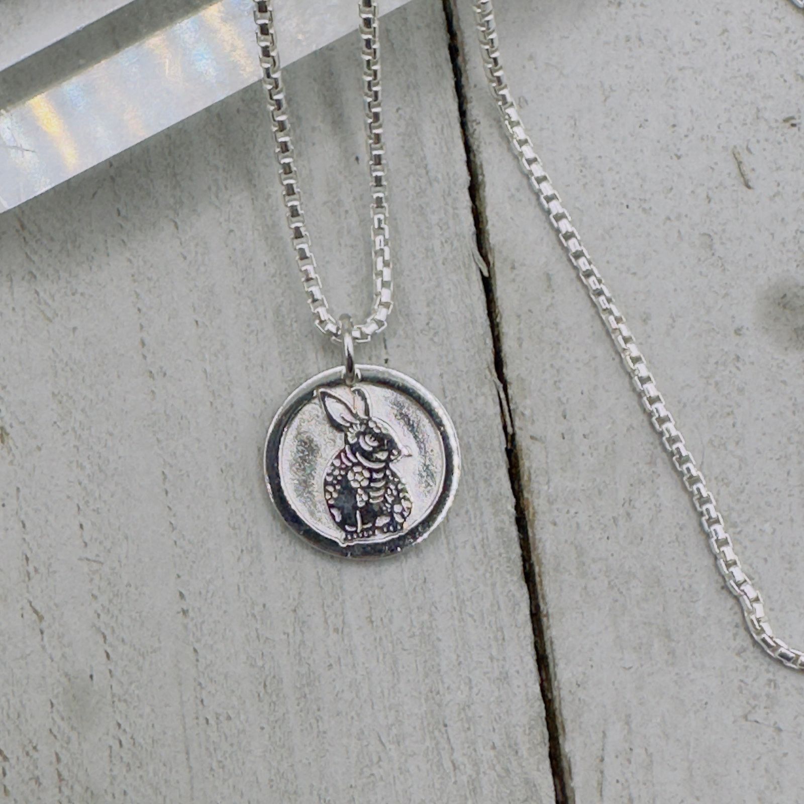 The Unbranded Brand Chinese Zodiac Year of The Rabbit Necklace Sterling Silver Size ONE SIZE - 4 Thumbnail