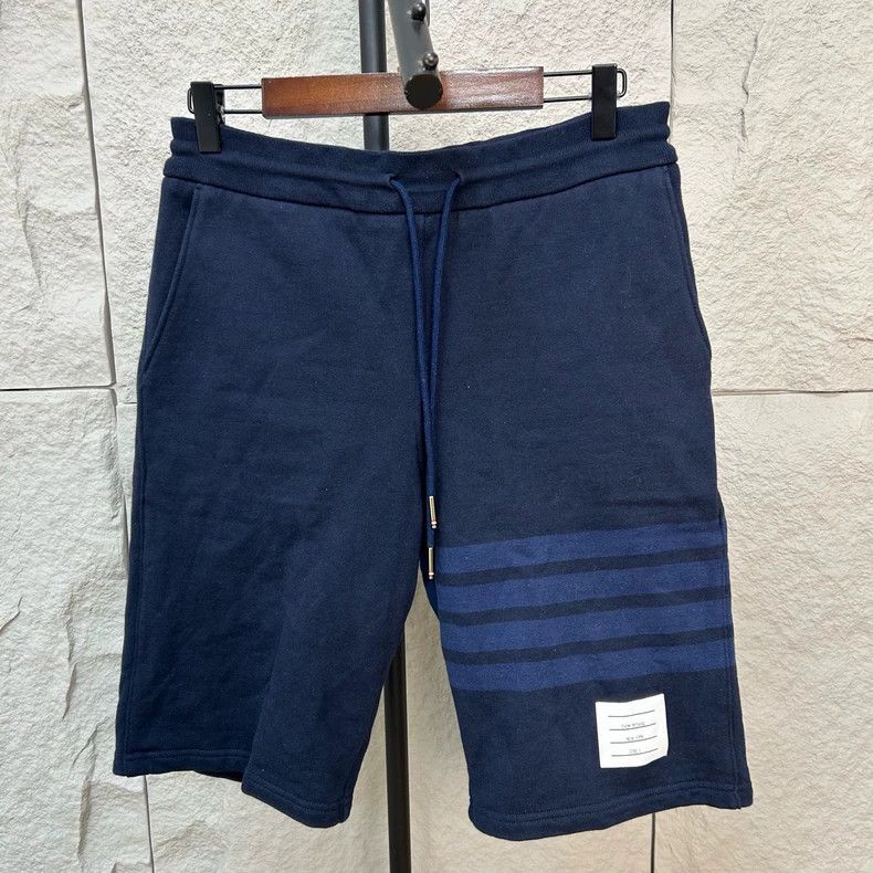 Thom Browne size1 Dark blue classic striped cotton shorts