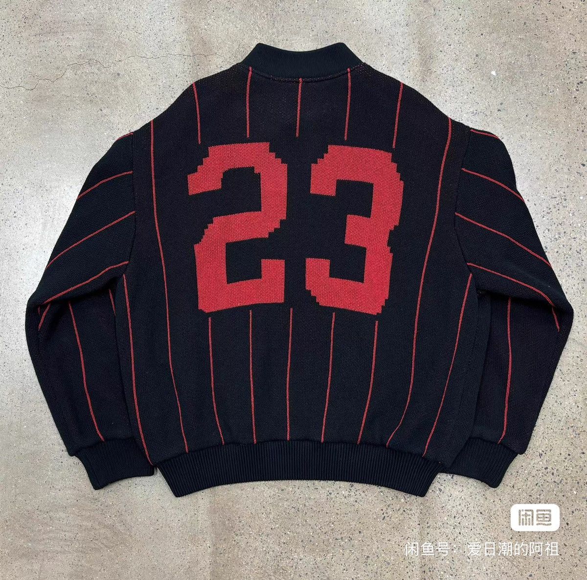 Supreme Supreme 23ss Pinstripe Varsity Zip Up Sweater Size US S / EU 44-46 / 1 - 2 Thumbnail