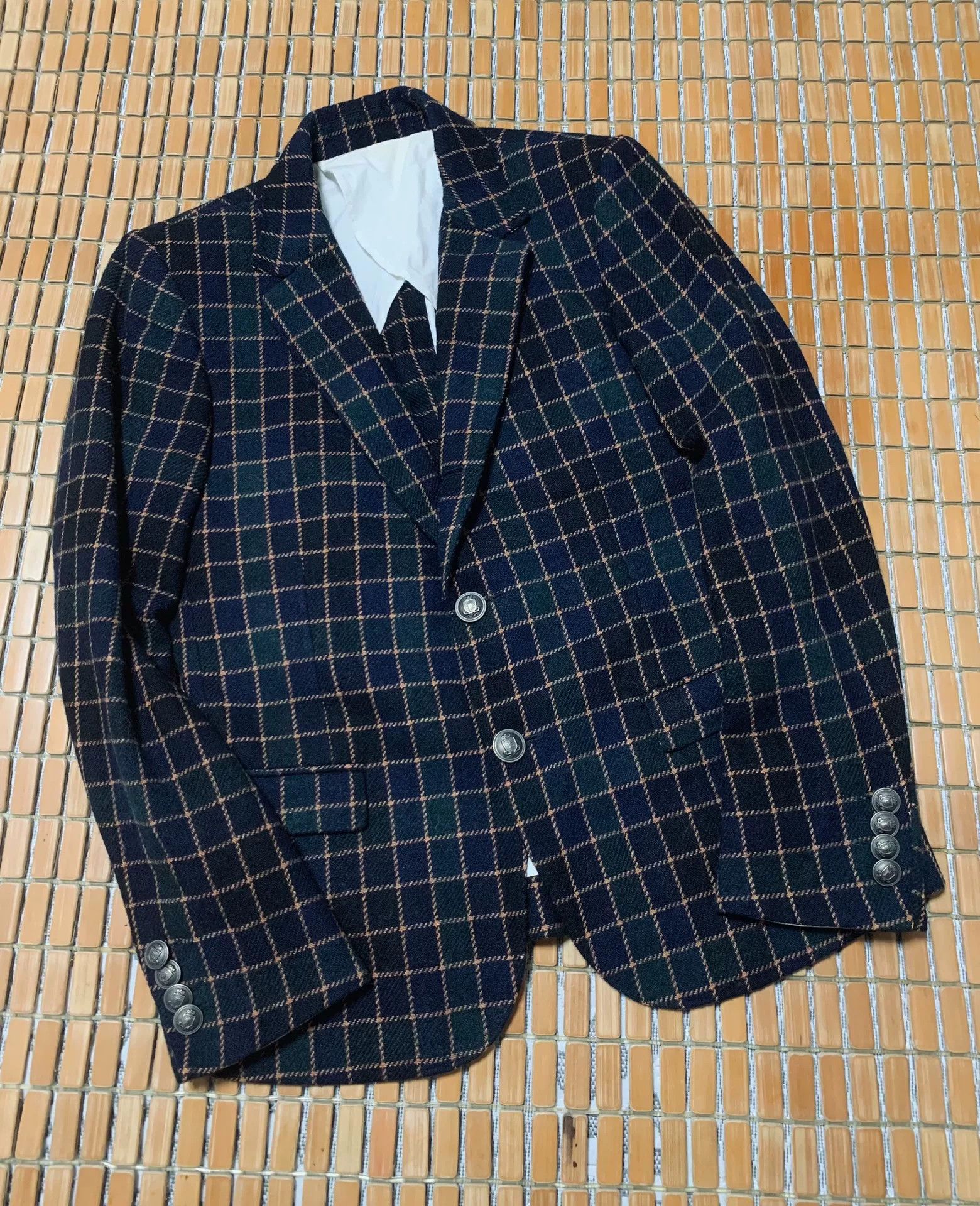 Maison MIHARA YASUHIRO Miharayasuhiro Plaid Wool Blend Blazer Size US M / EU 48-50 / 2 - 1 Thumbnail